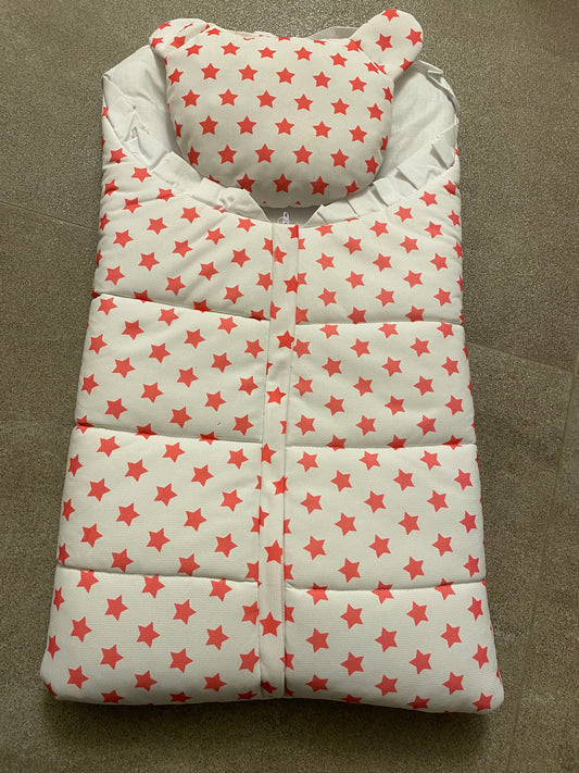 Star Print Baby Nest – 100% Soft Cotton Comfort