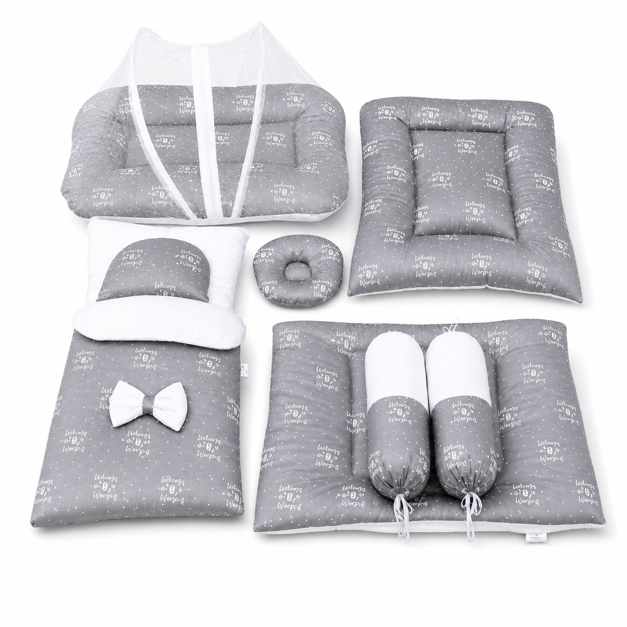 Premium 8 Pcs Baby Bedding Set