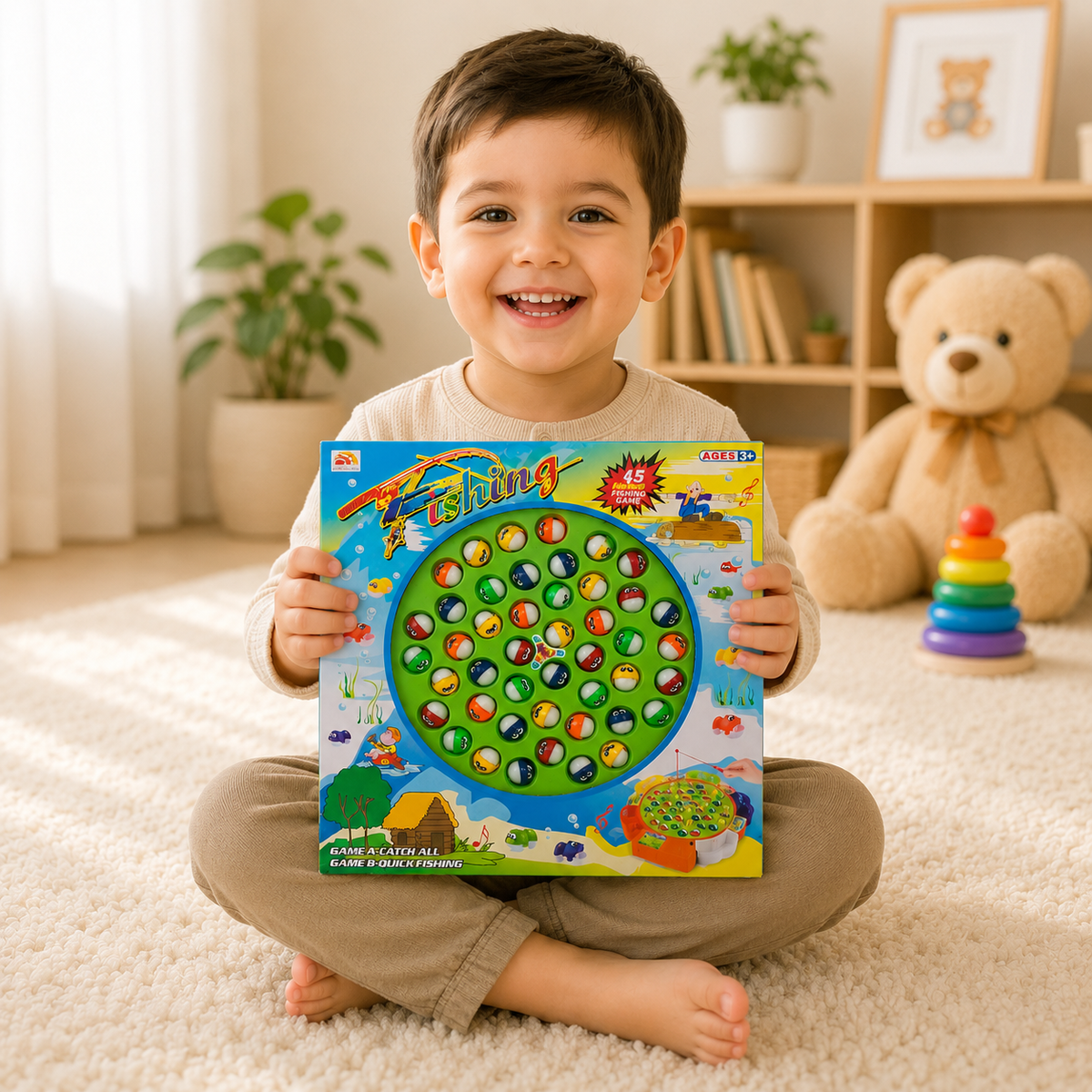 45-Piece Kids Fishing Game