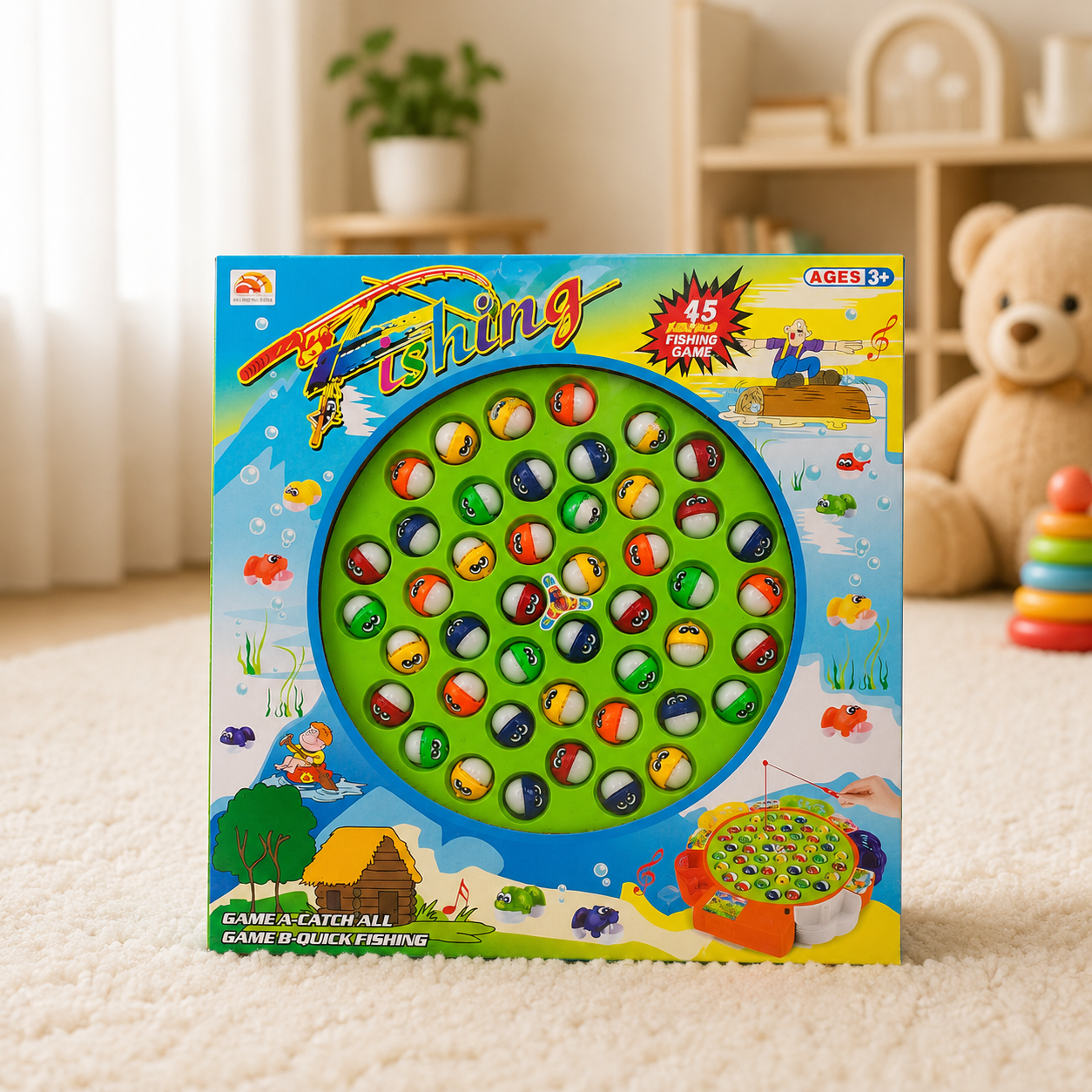 45-Piece Kids Fishing Game