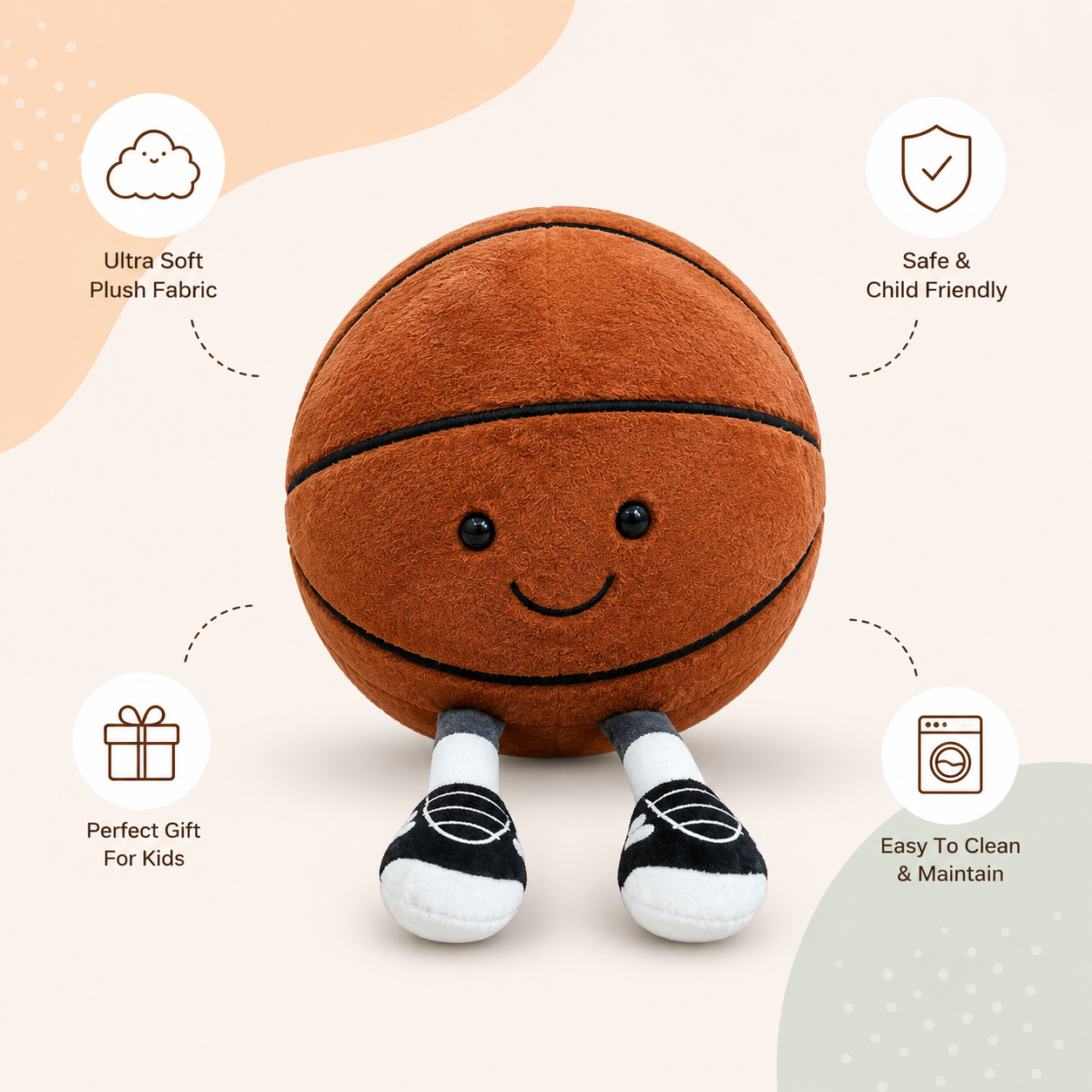 Plush Basketball Toy