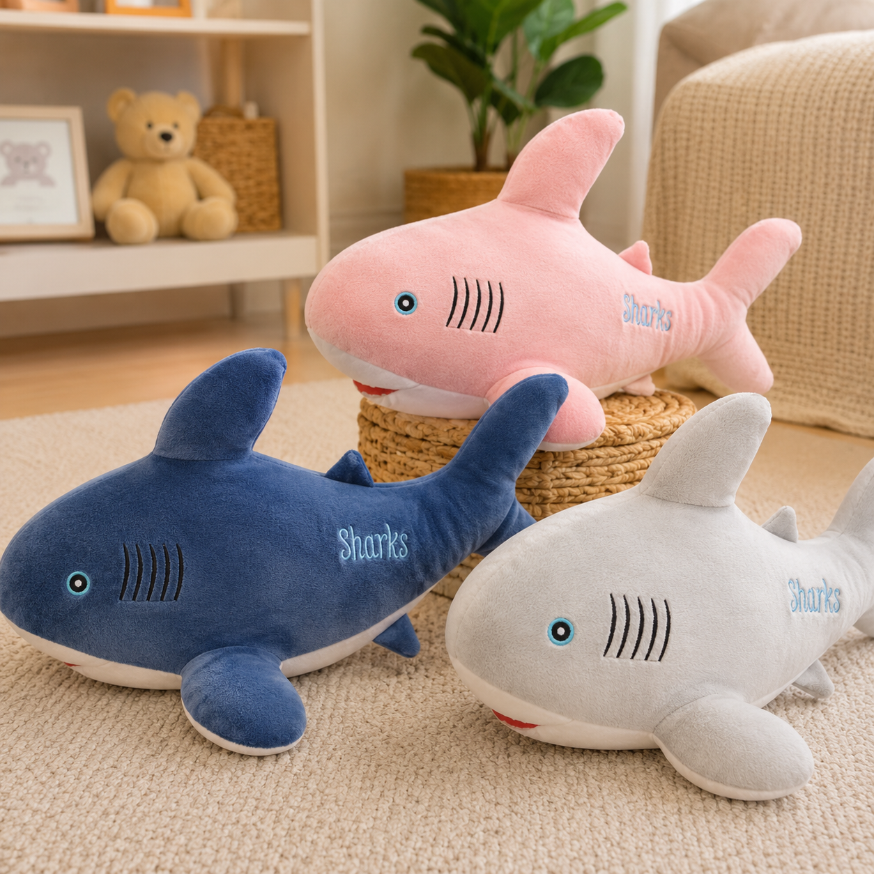 Shark Plush Set