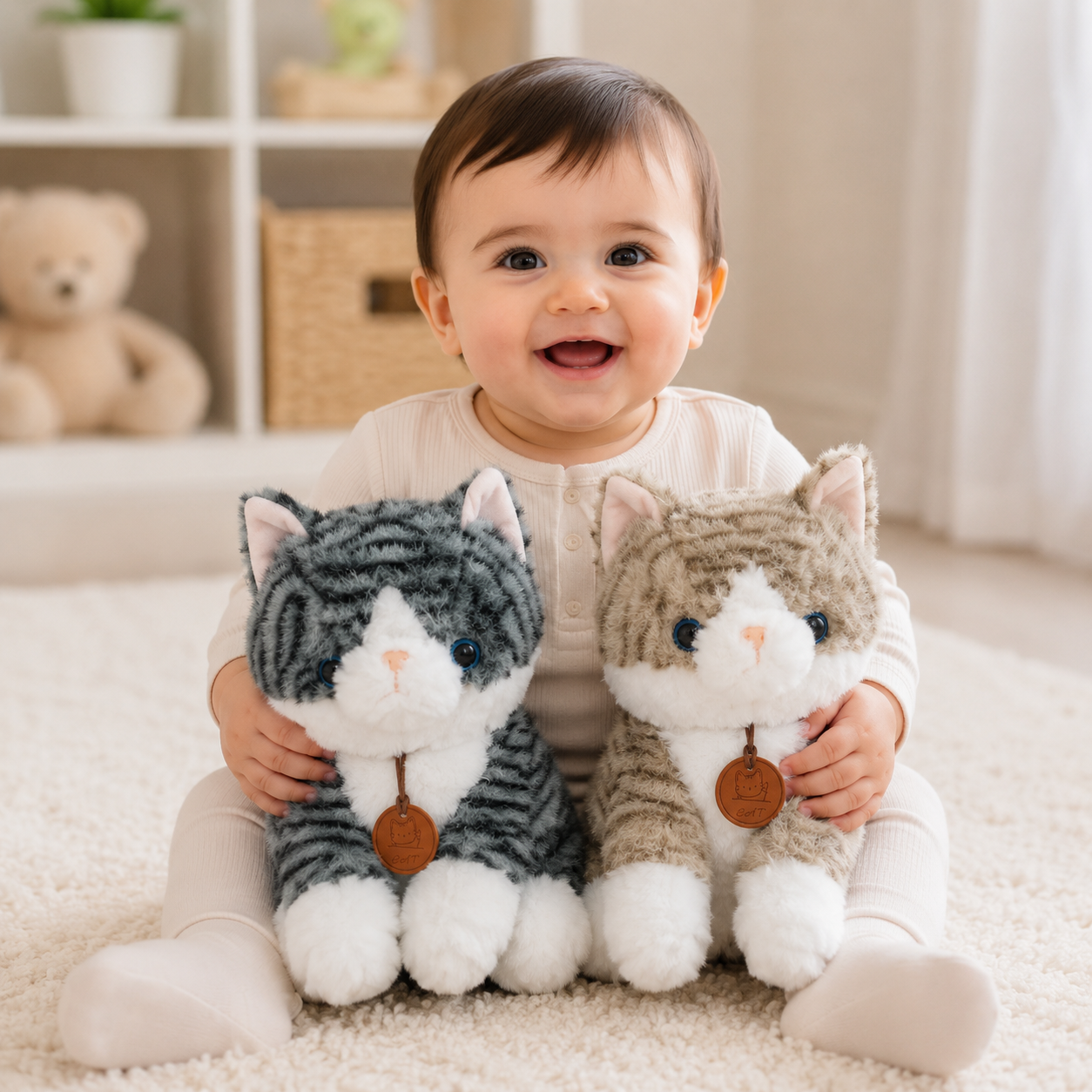 Plush Cat Pair