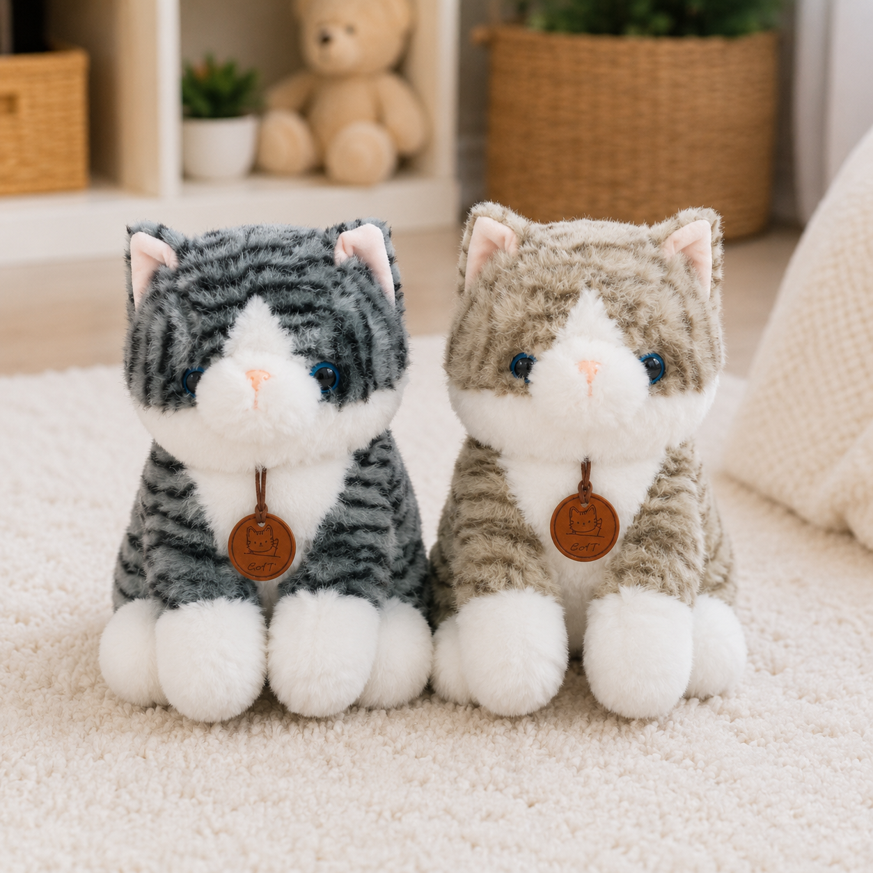 Plush Cat Pair
