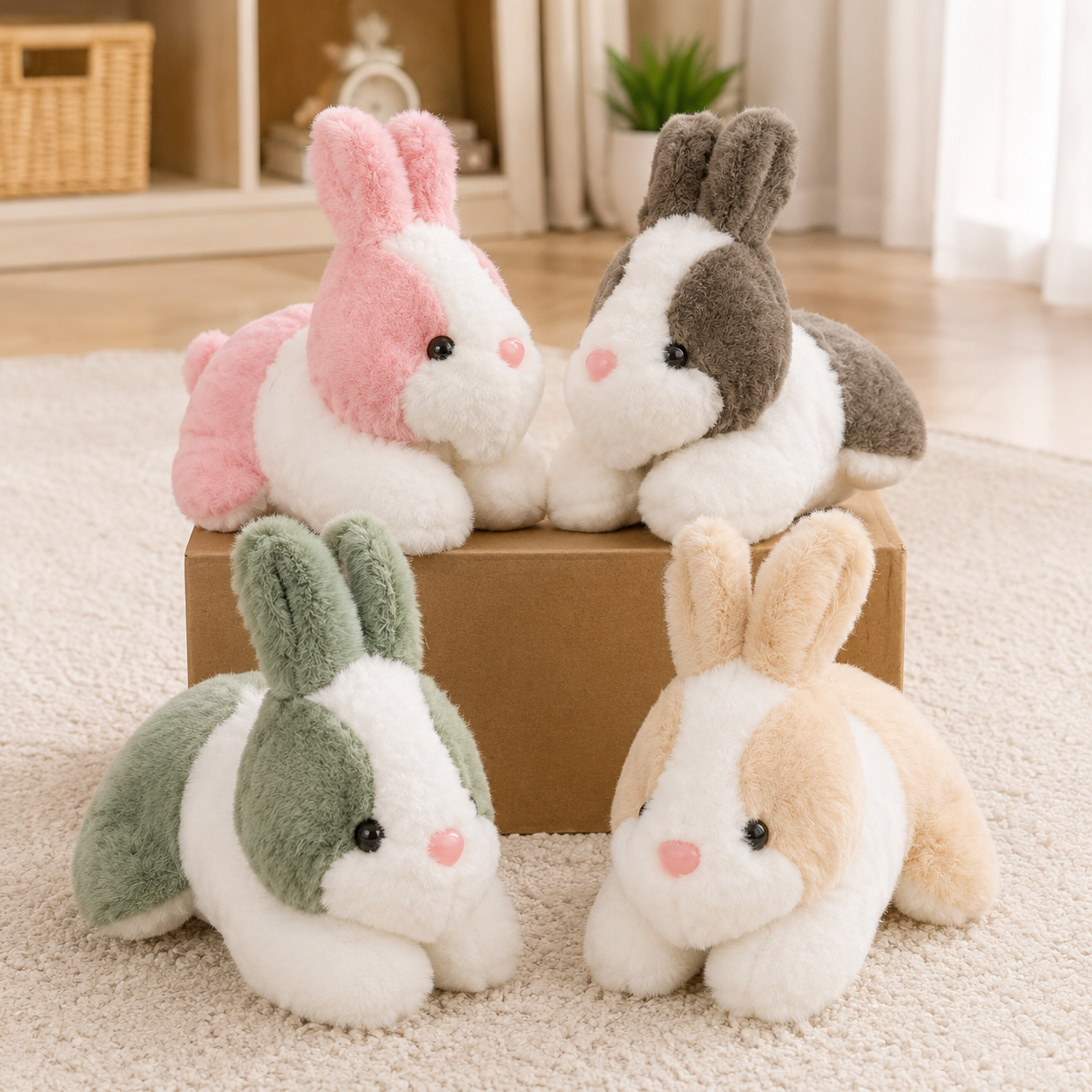 Plush Bunny Pair