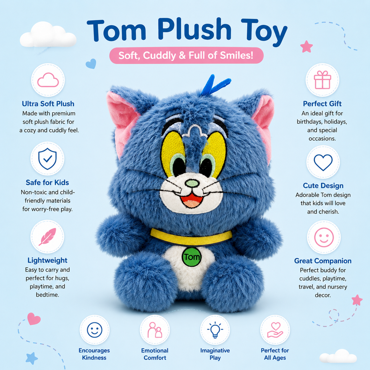 Blue Cat Plush