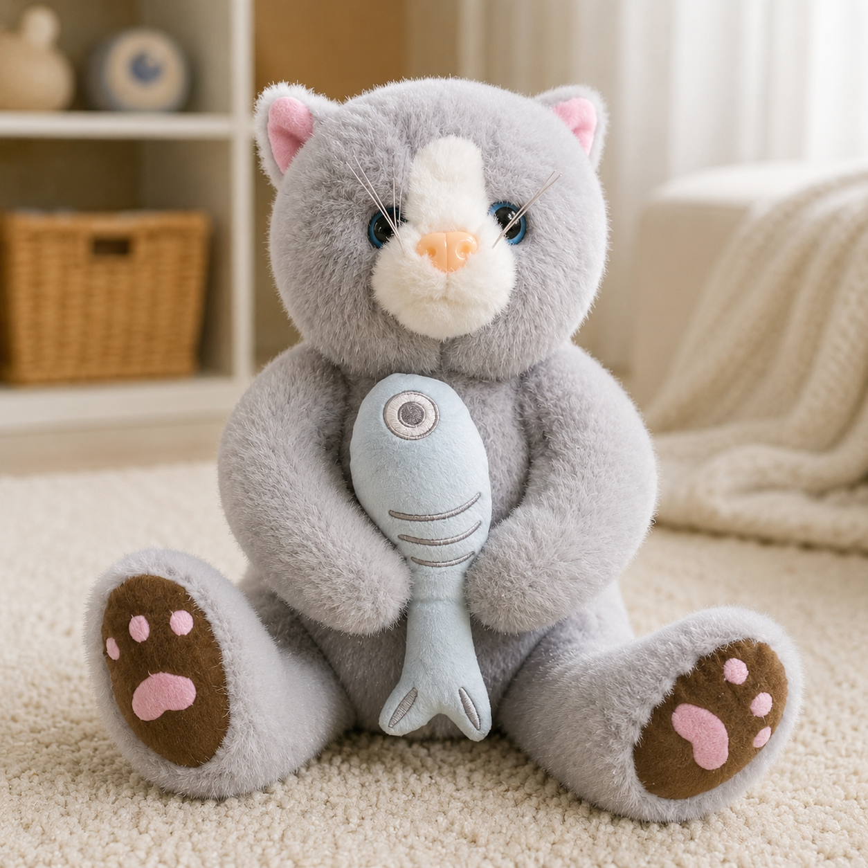 Fish Cat Plush