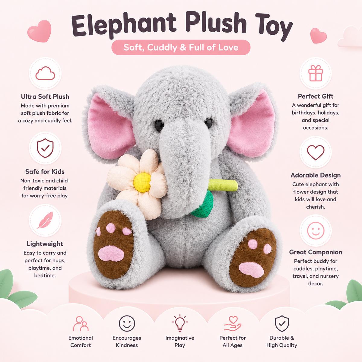 Elephant Plush Toy
