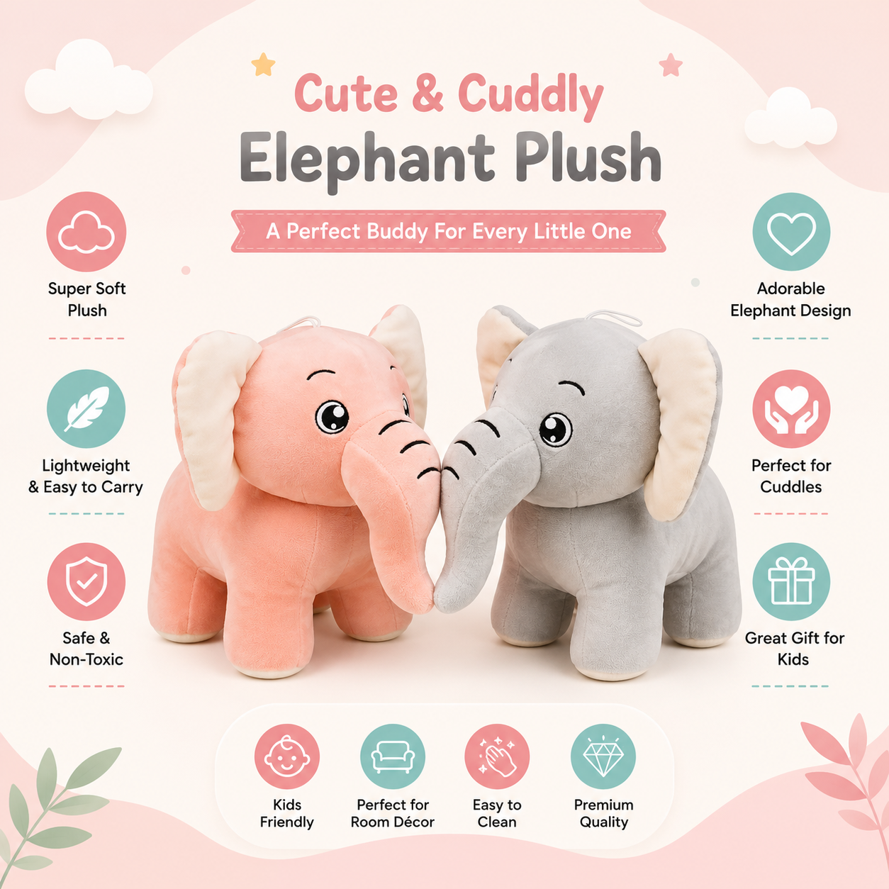 Elephant Plush Toy
