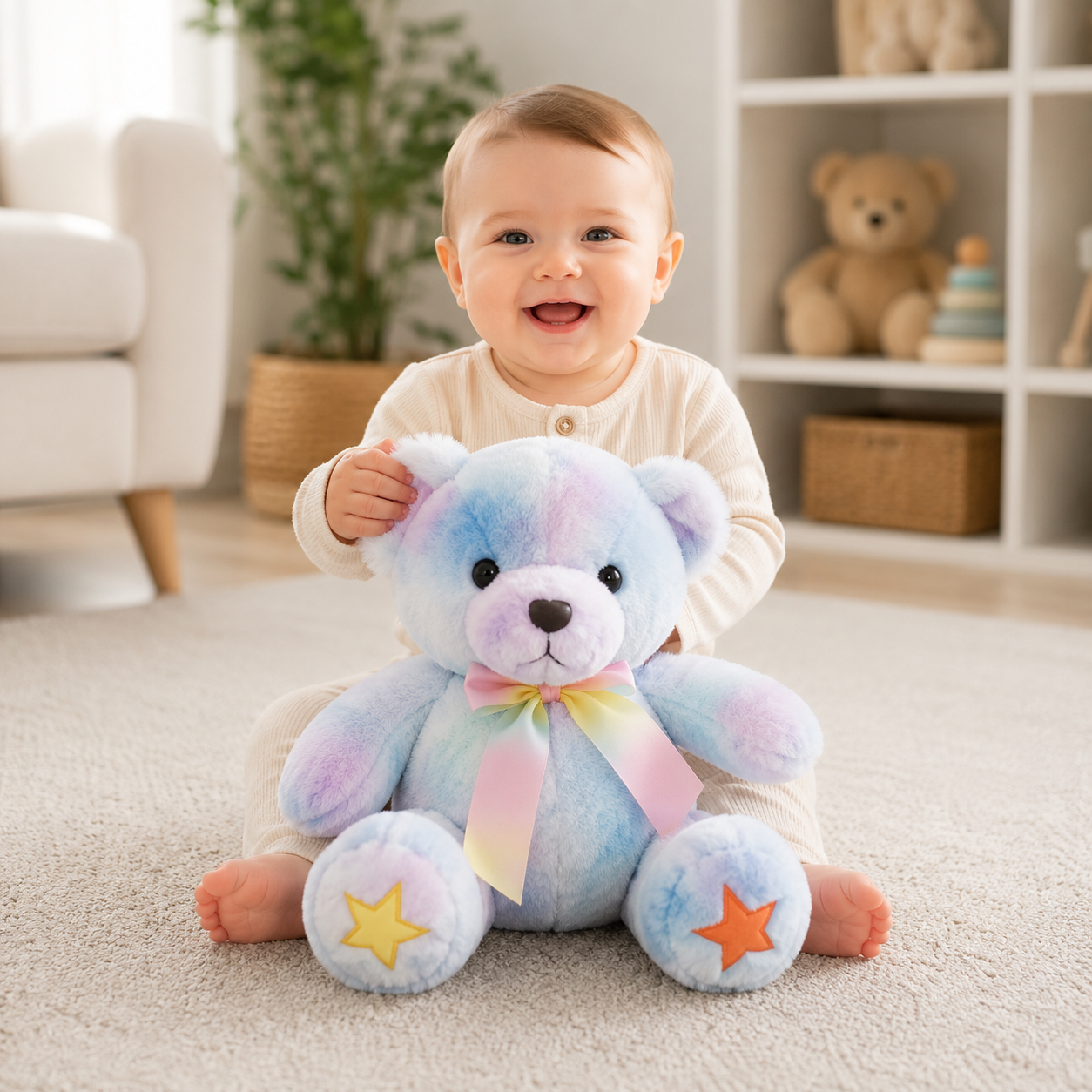 Rainbow Teddy Bear