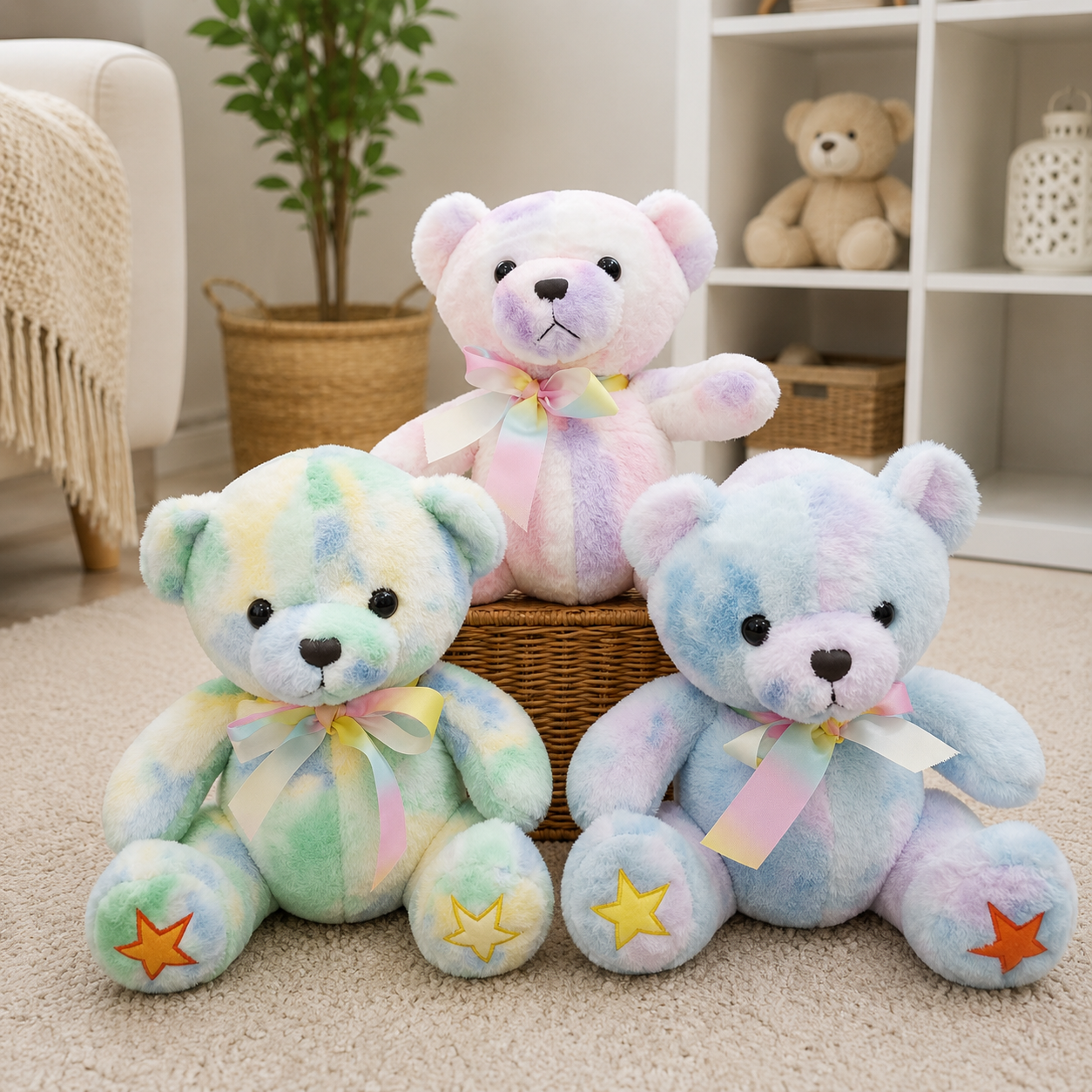 Rainbow Teddy Bear