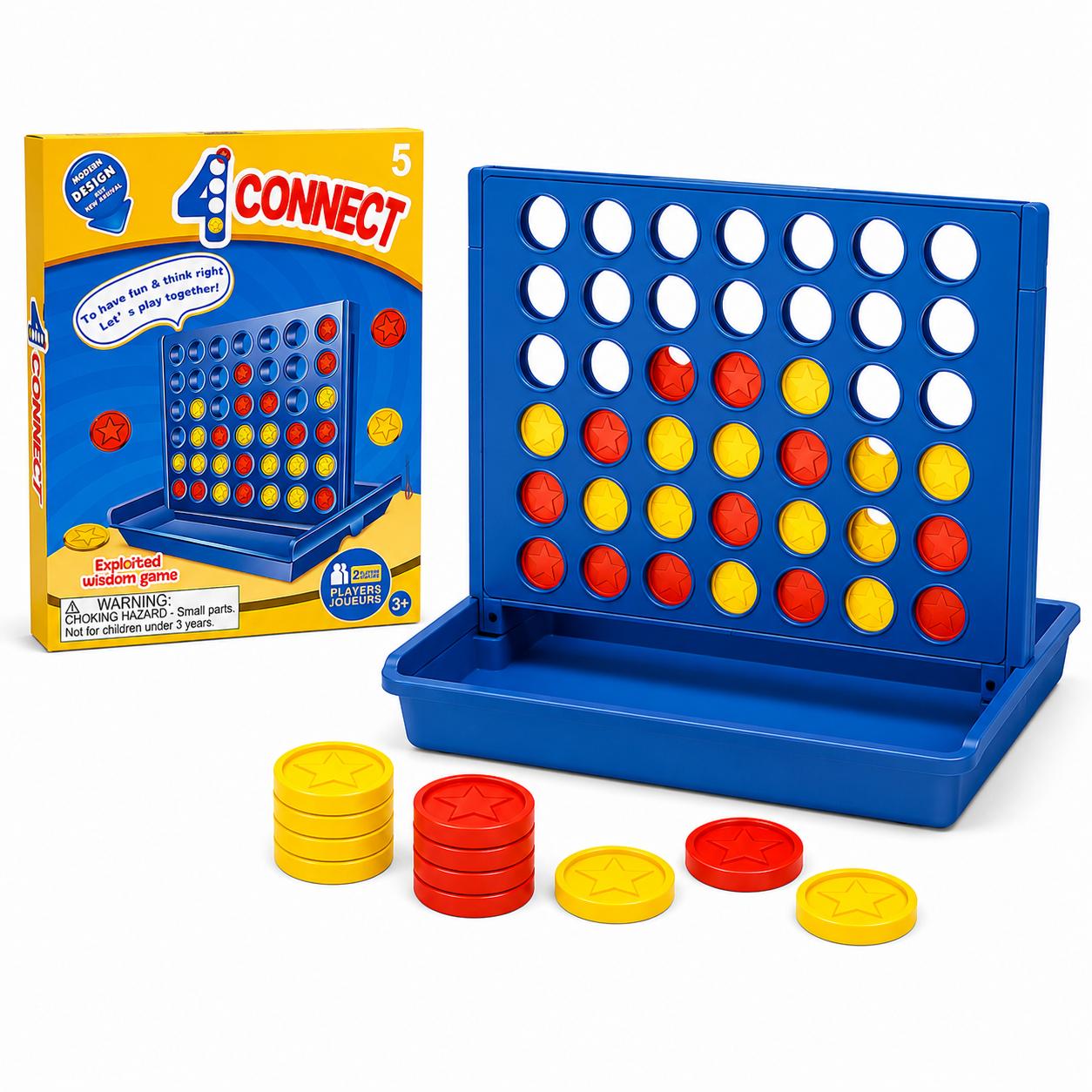 4 Connect Strategy Board Game