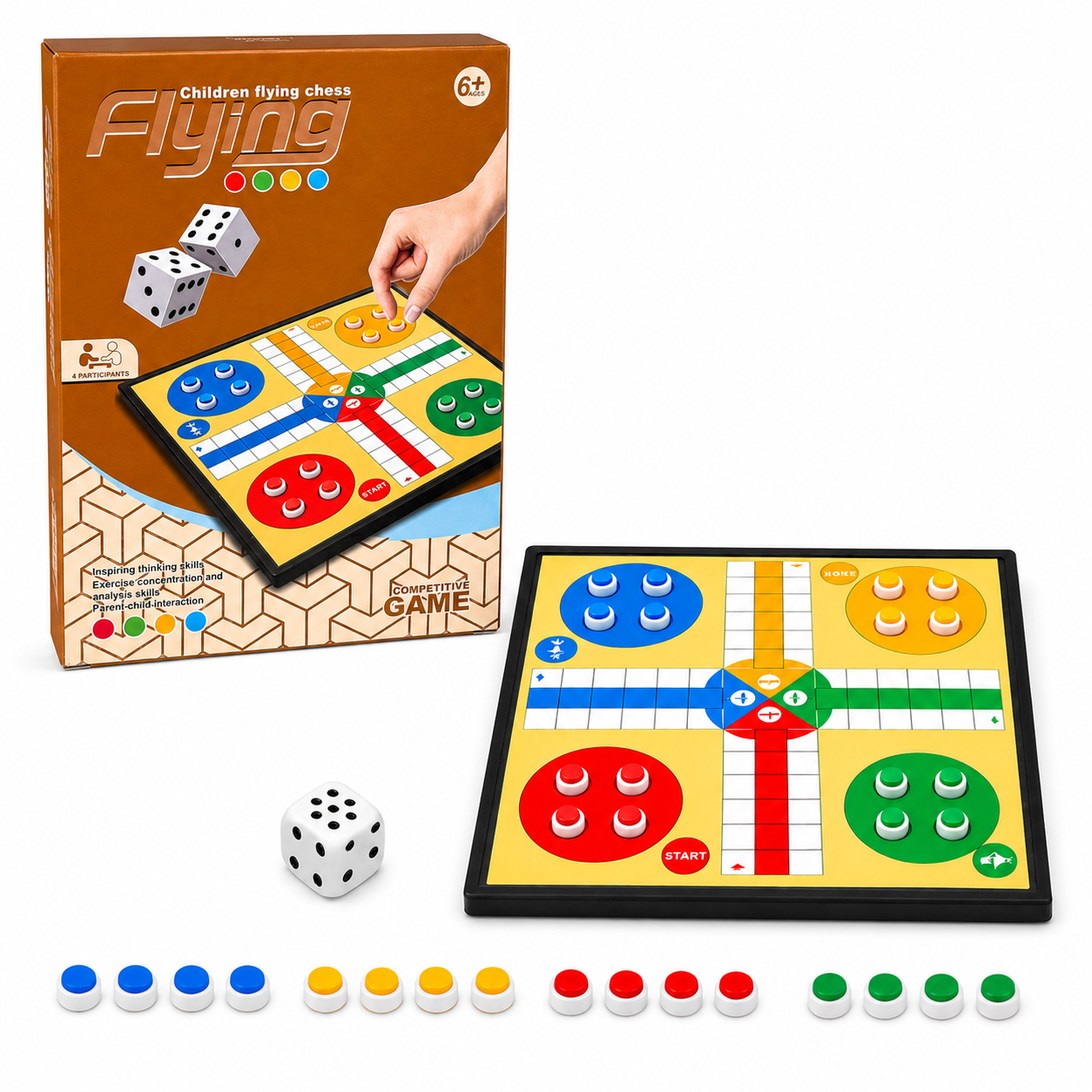 Children Flying Chess Game