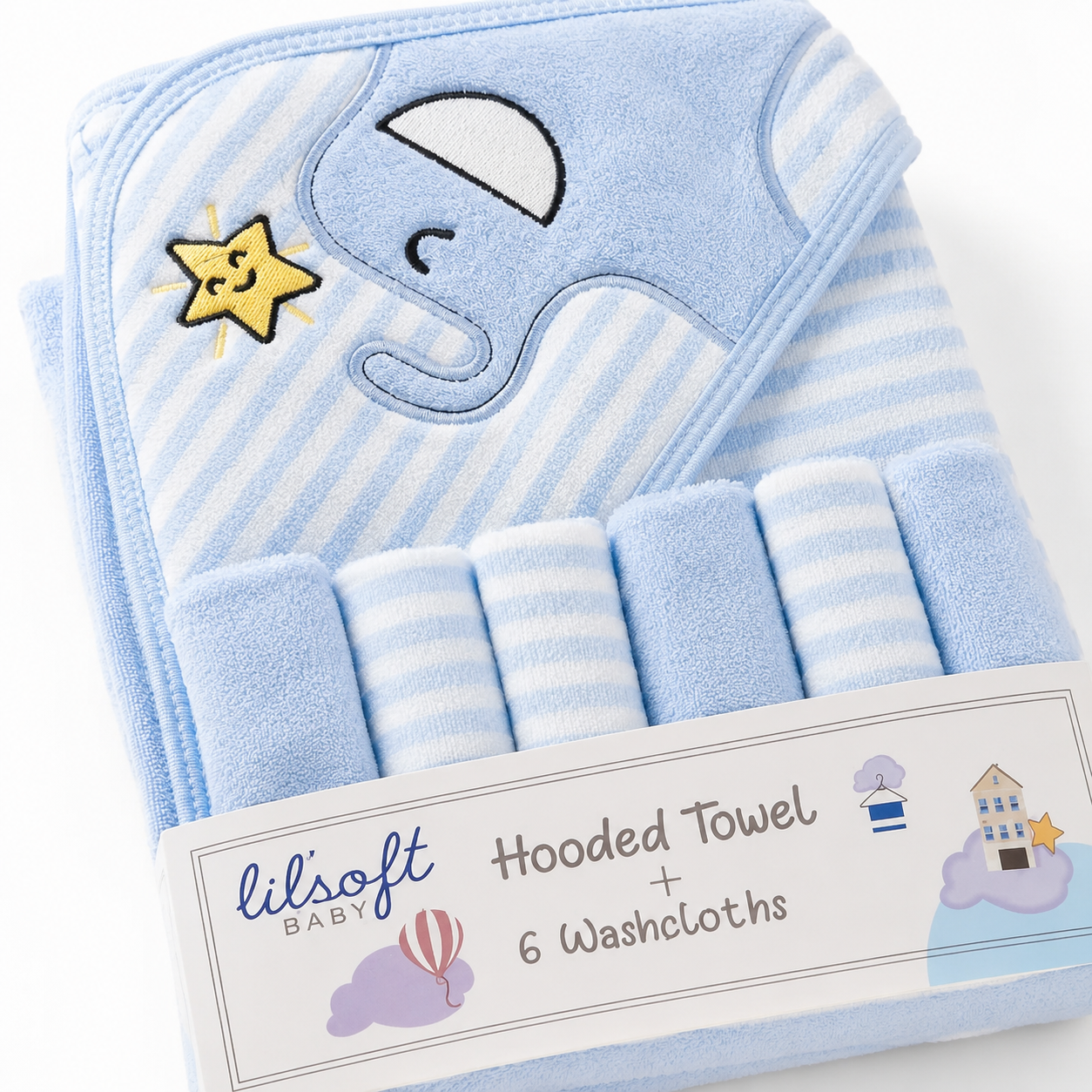 Elephant Hooded Towel Set