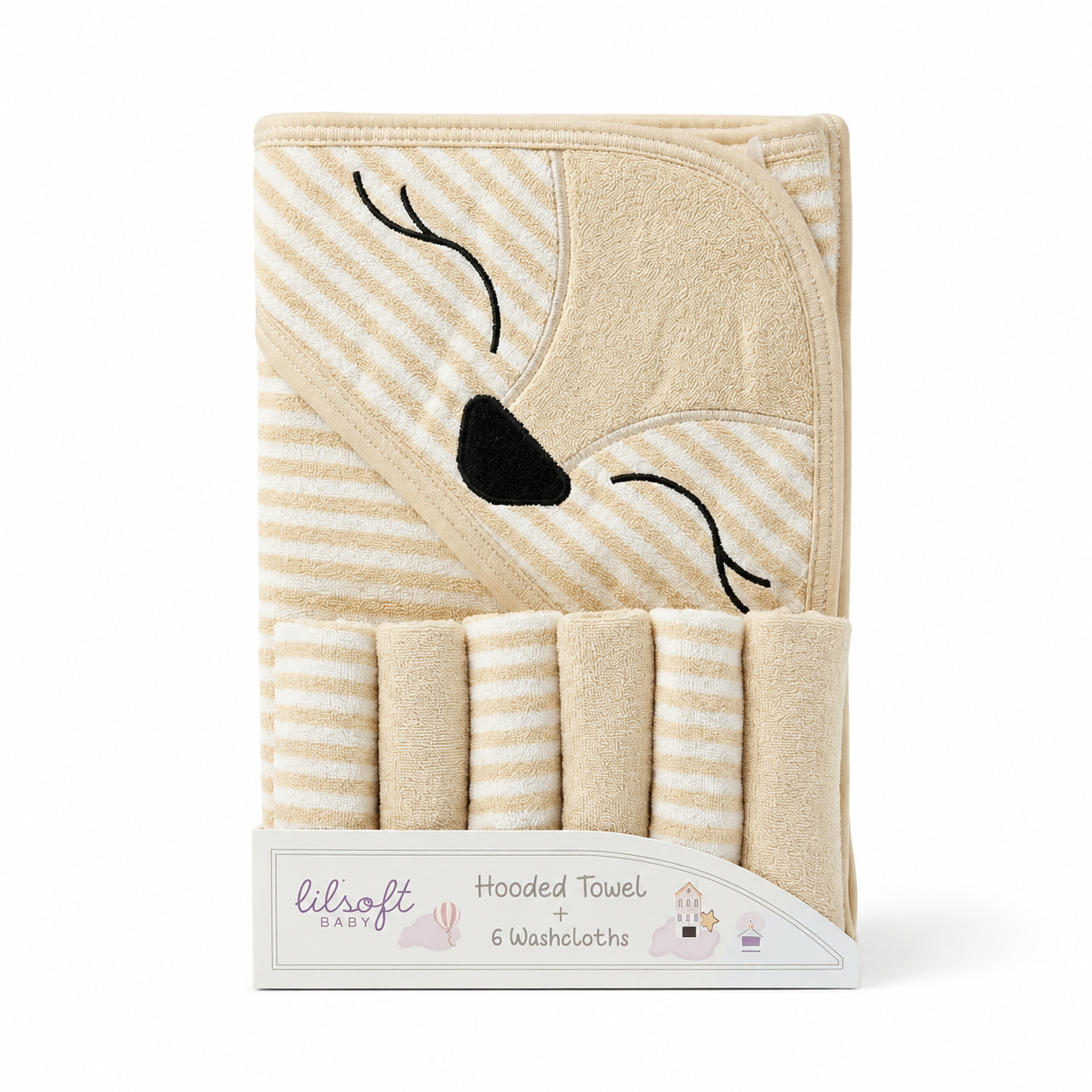 Bear Hooded Towel Set