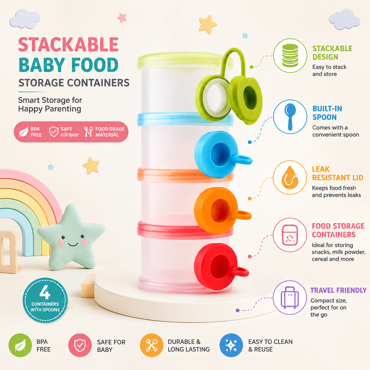 Stackable Food Containers