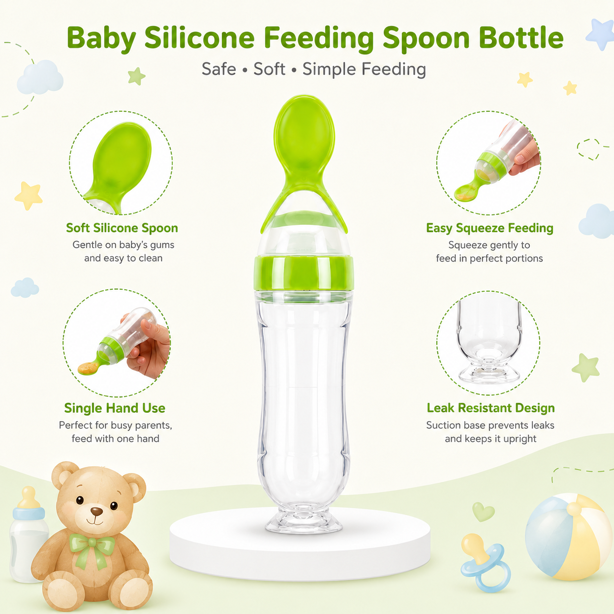 Baby Feeding Spoon Bottle