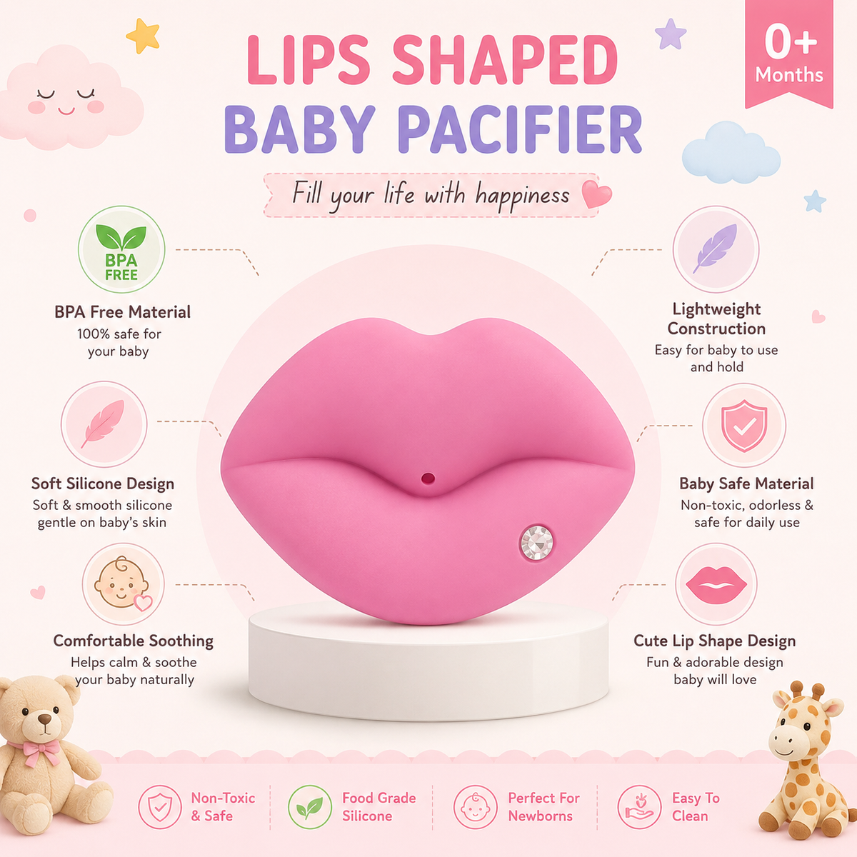 Baby Lips Pacifier