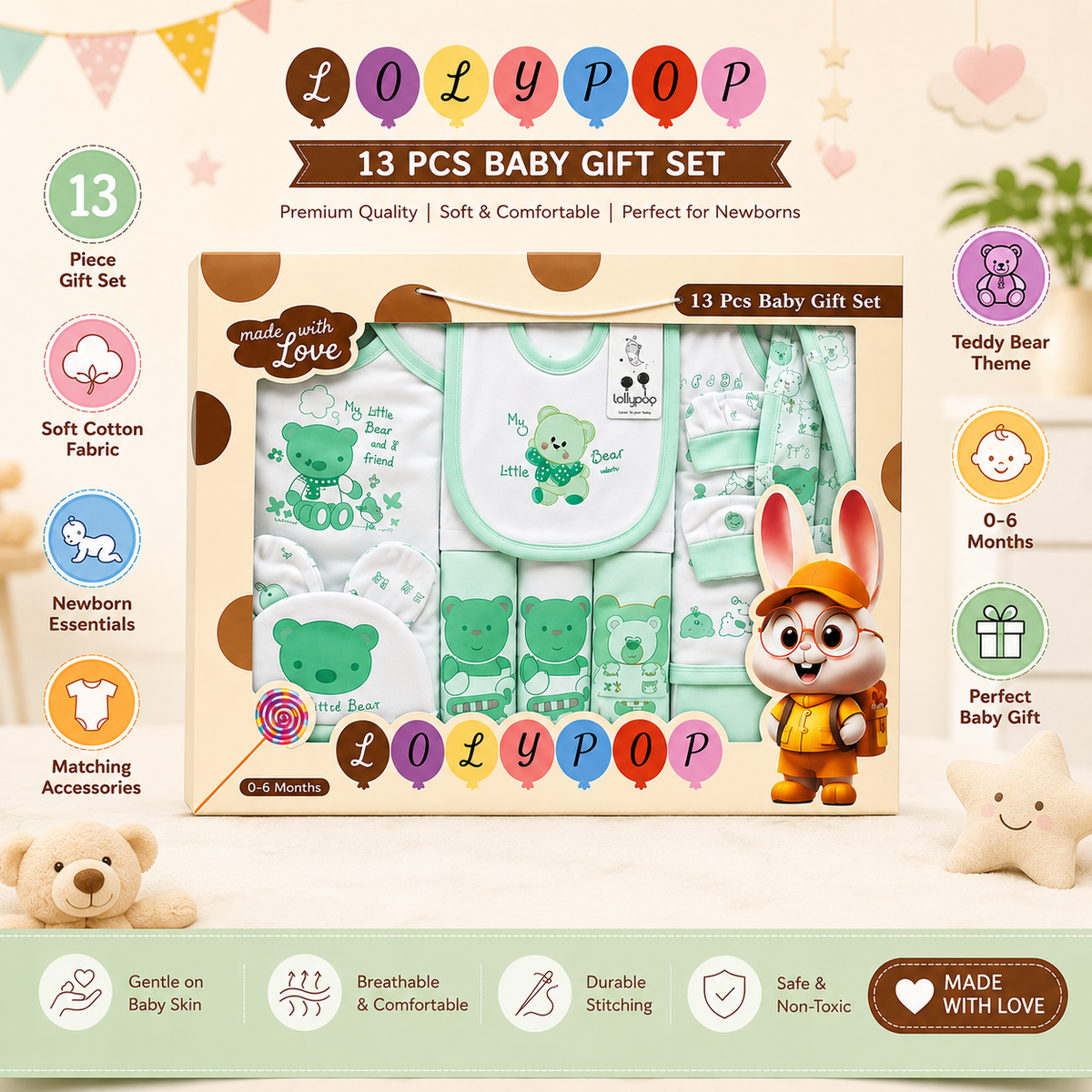 13 PCS Baby Gift Set
