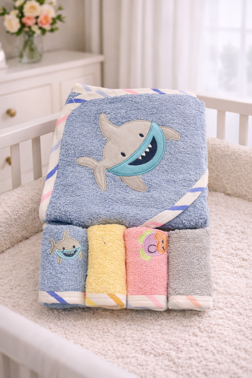 Ocean Blue Bath Towel Set