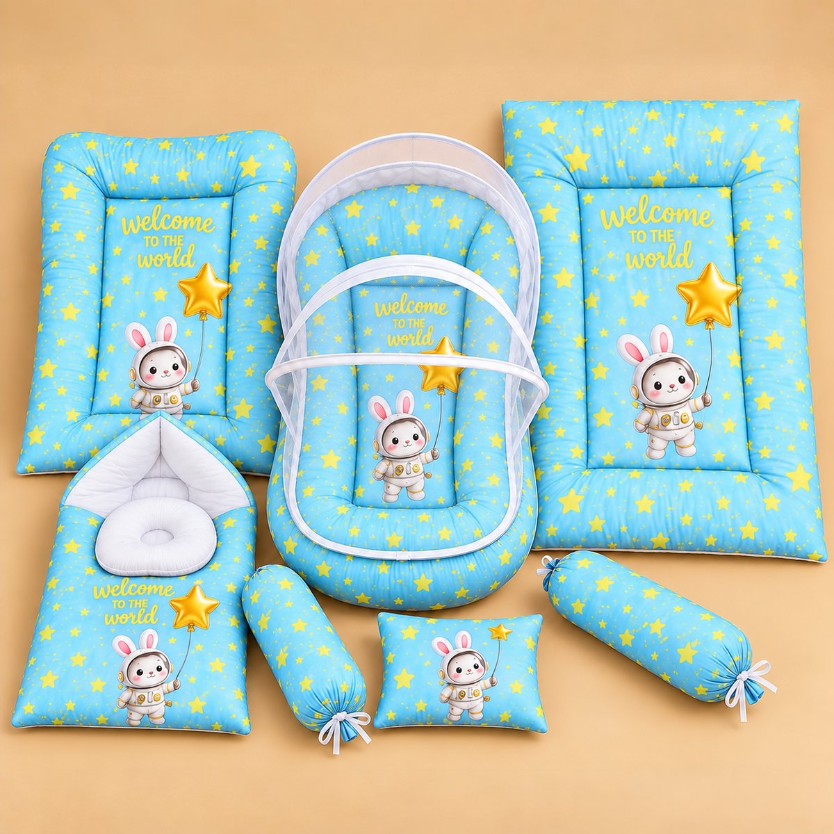 Sky Bunny 8 Pcs Bedding Set