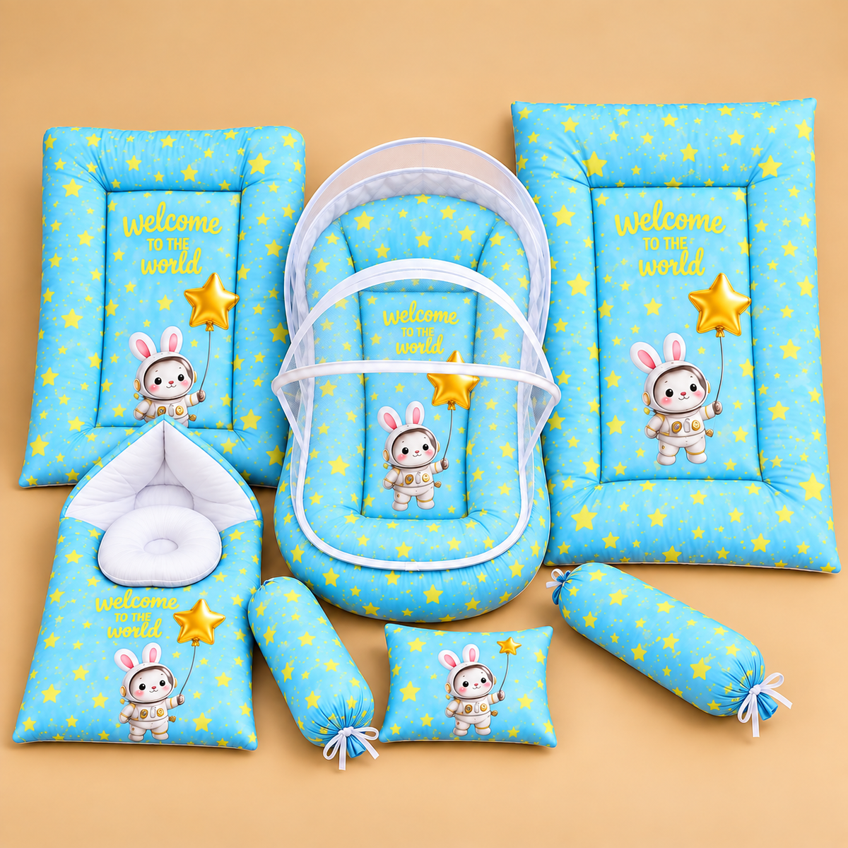 Sky Bunny 8 Pcs Bedding Set