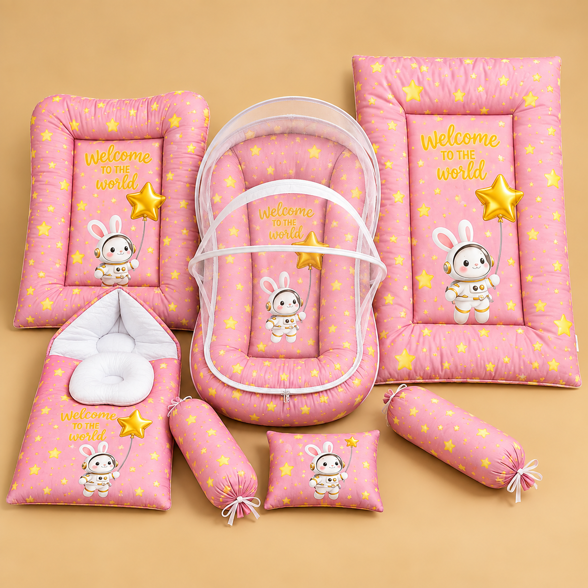 Starry Bunny 8 Pcs Bedding Set