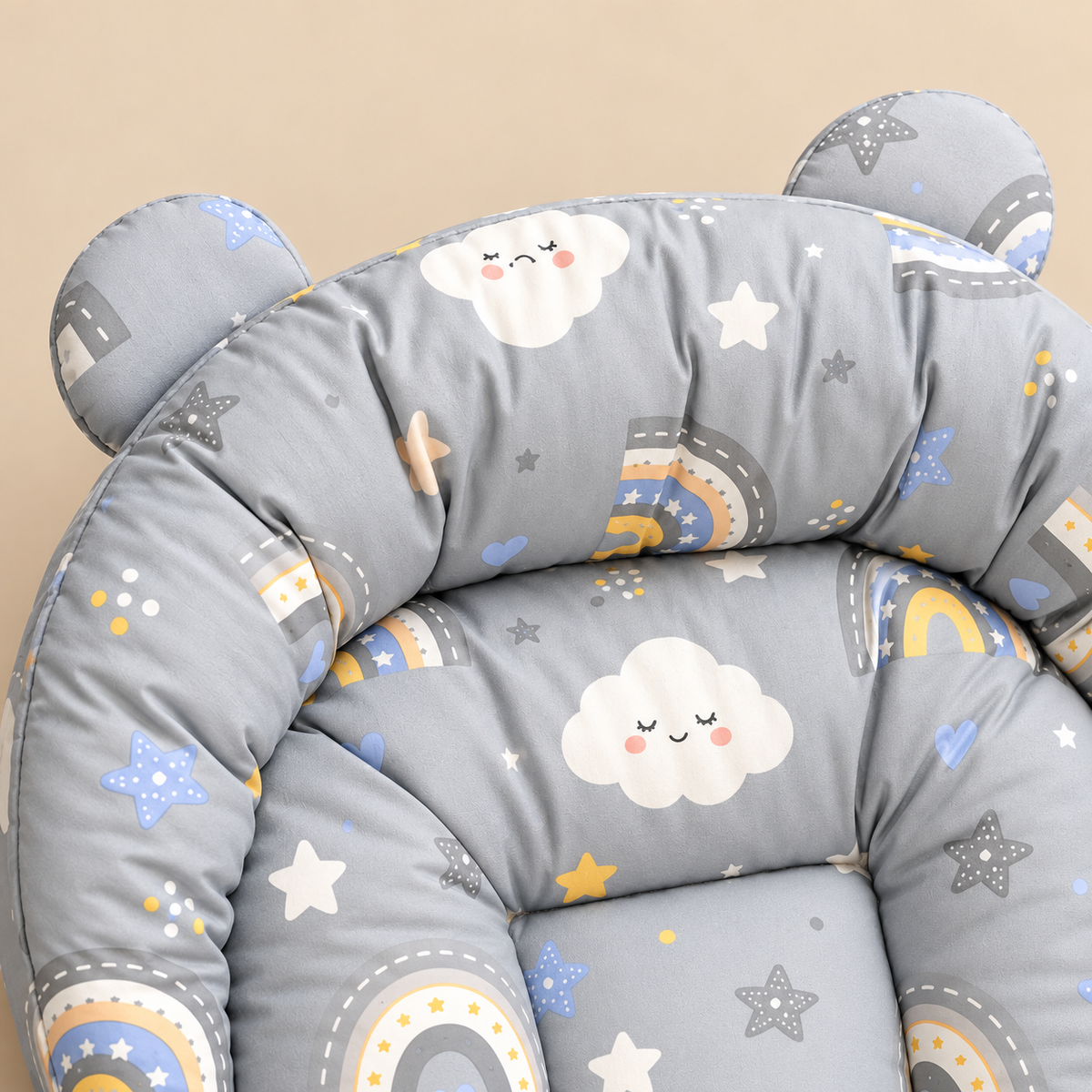 Grey Rainbow Baby Bed