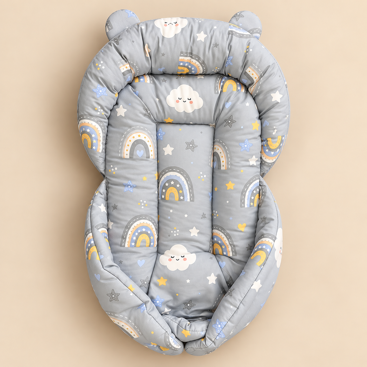 Grey Rainbow Baby Bed