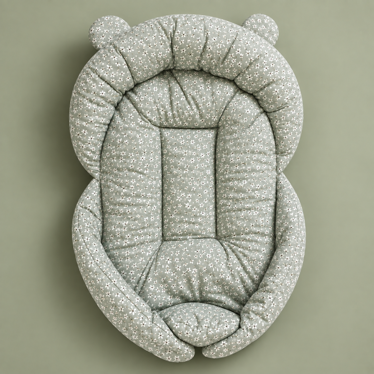 Green Blossoms Baby Bed