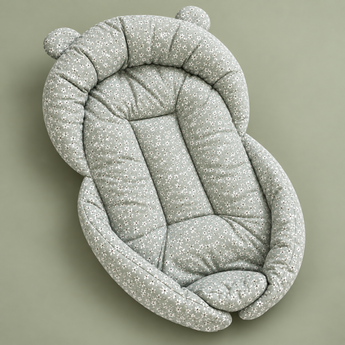 Green Blossoms Baby Bed