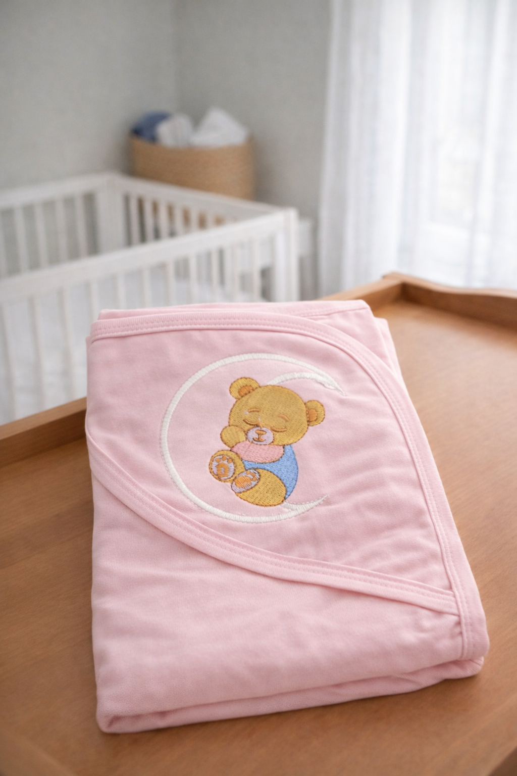 Pink Moon Teddy Wrapping Sheet