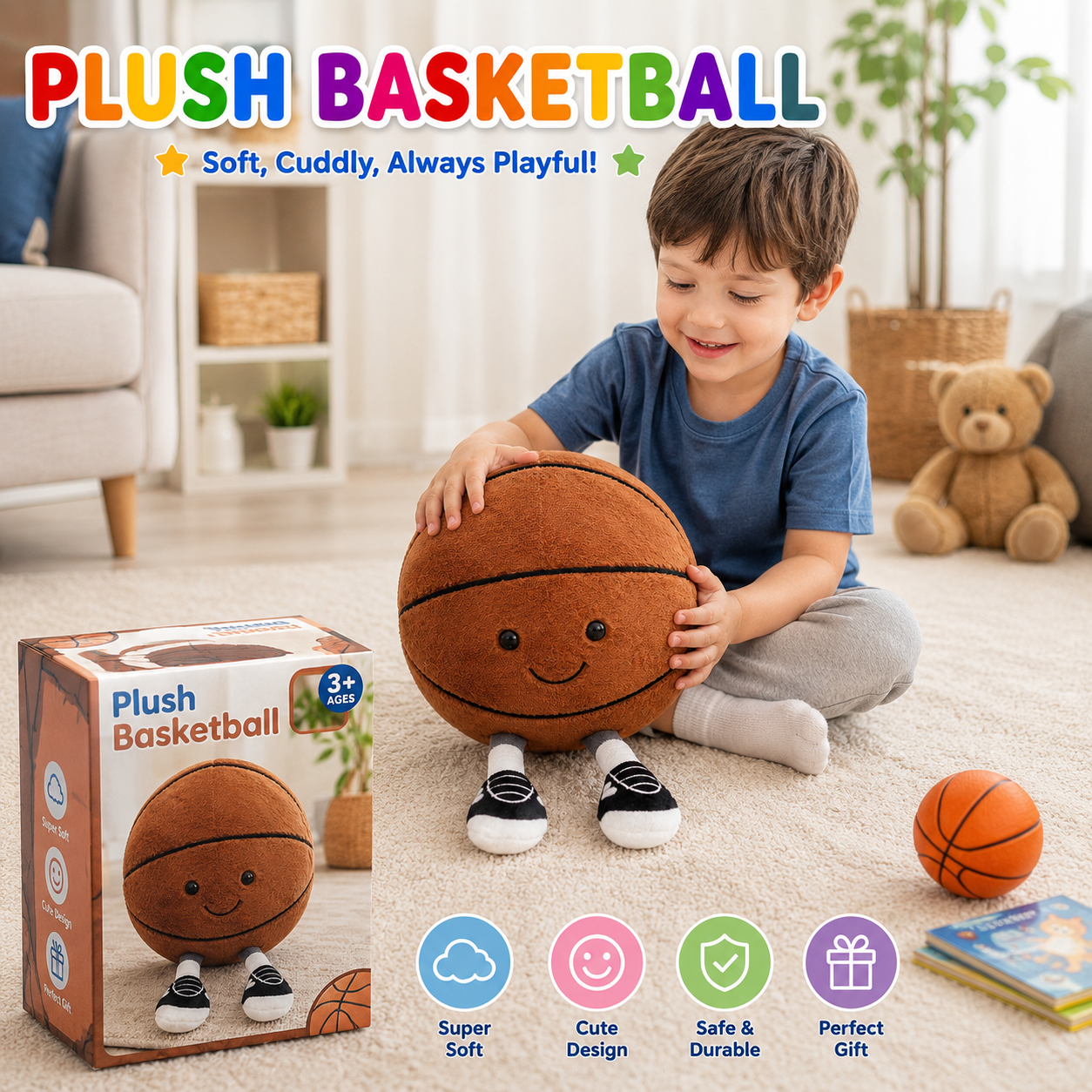Plush Basketball Toy