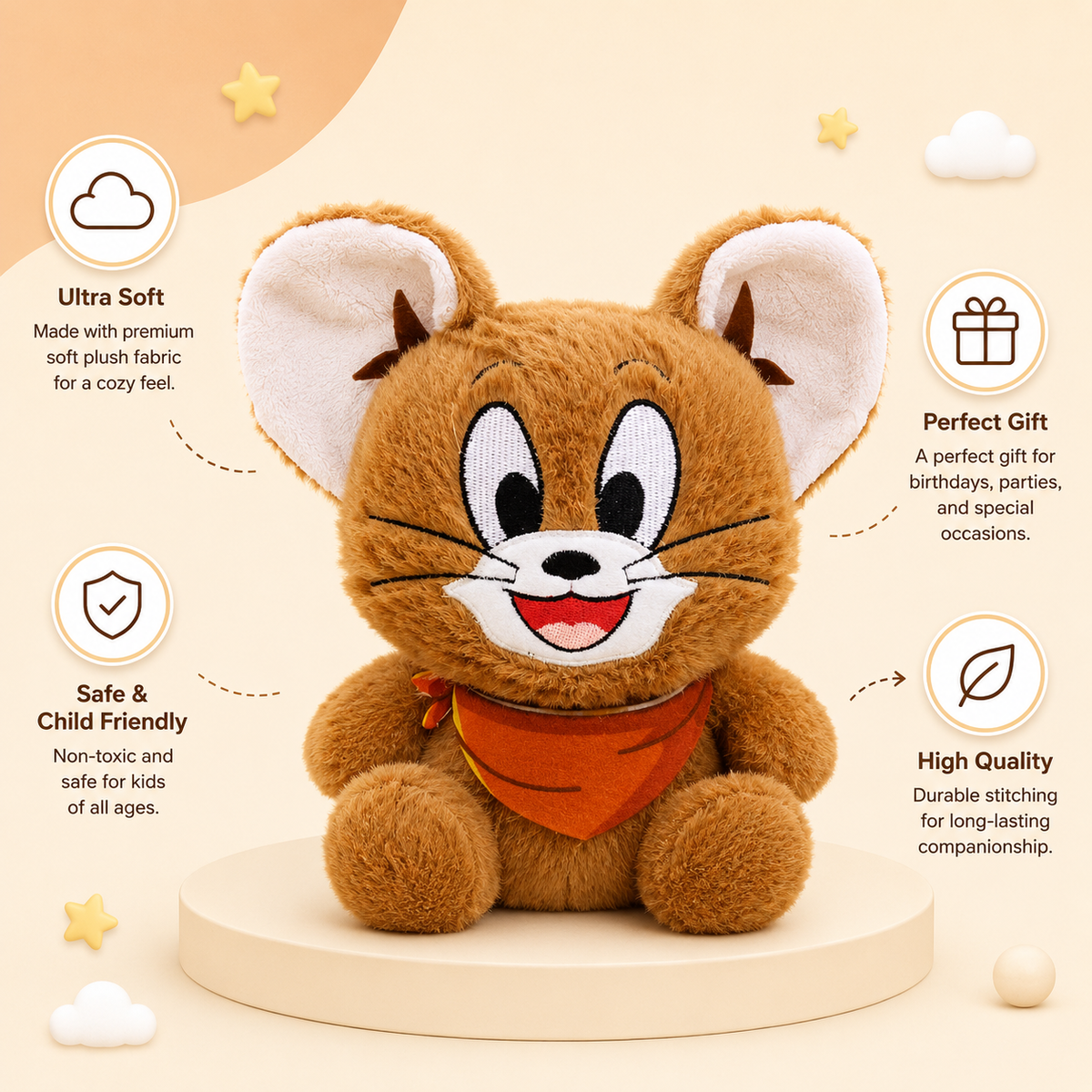 Cartoon Mouse Plush