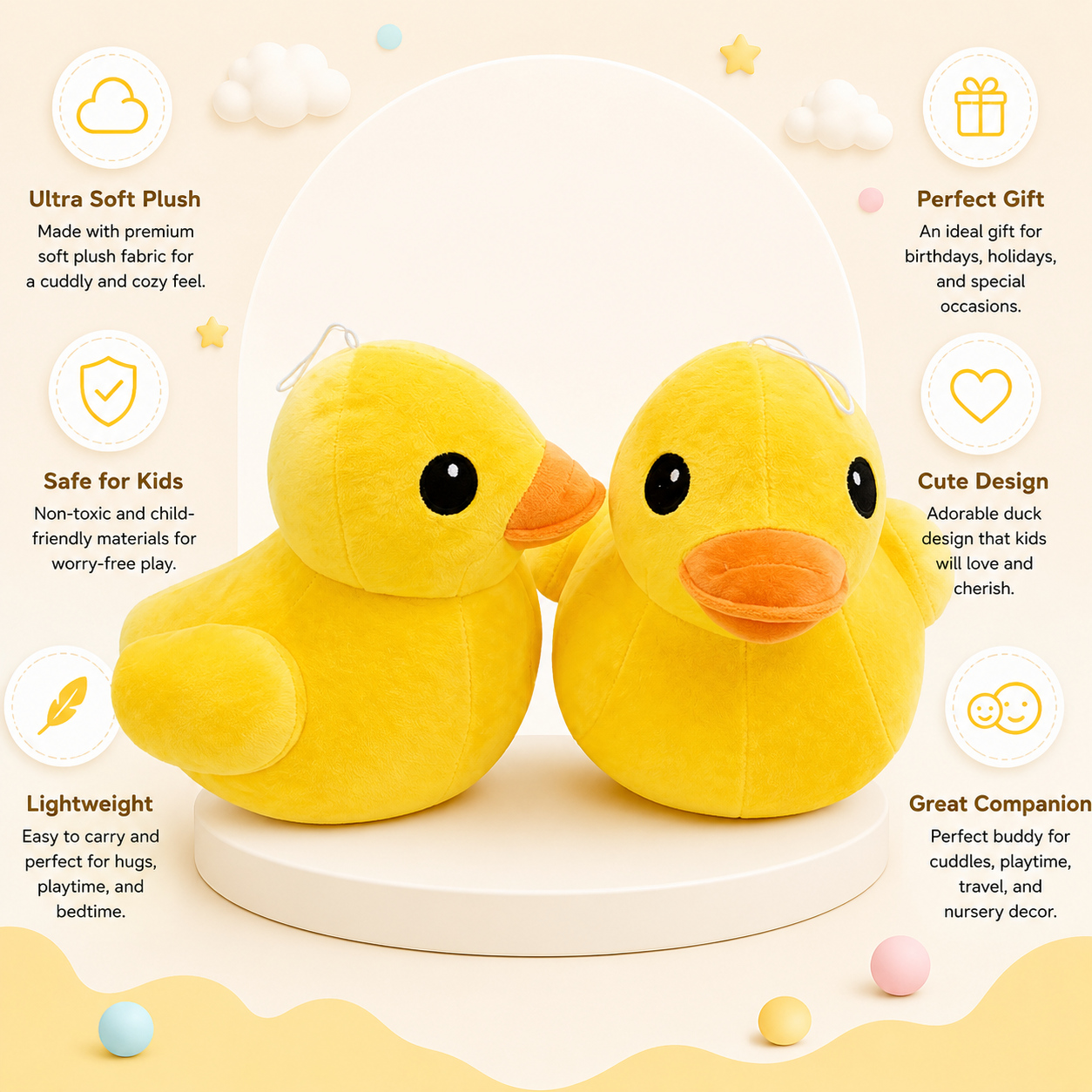 Duck Plush Pair
