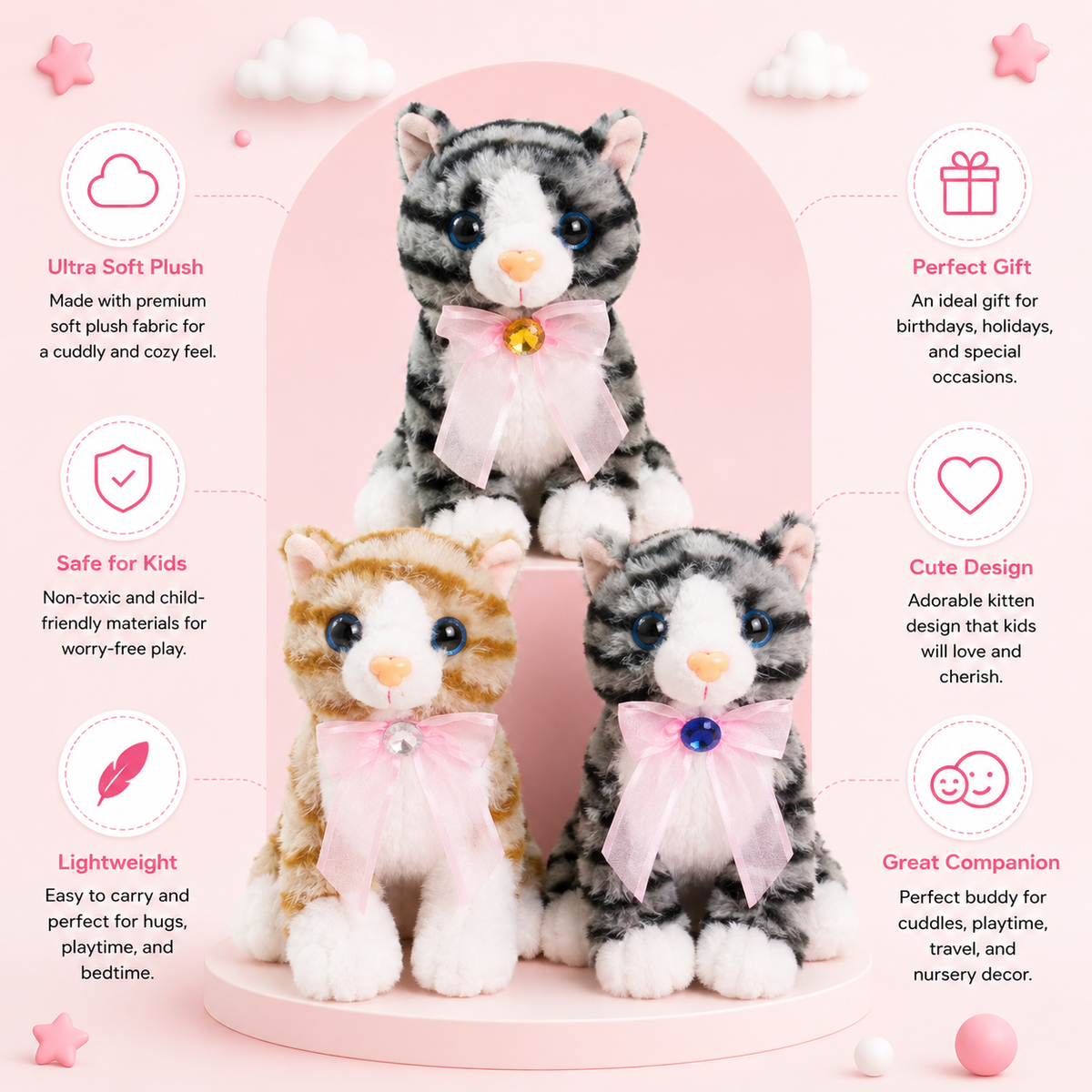 Kitten Plush Soft Toy