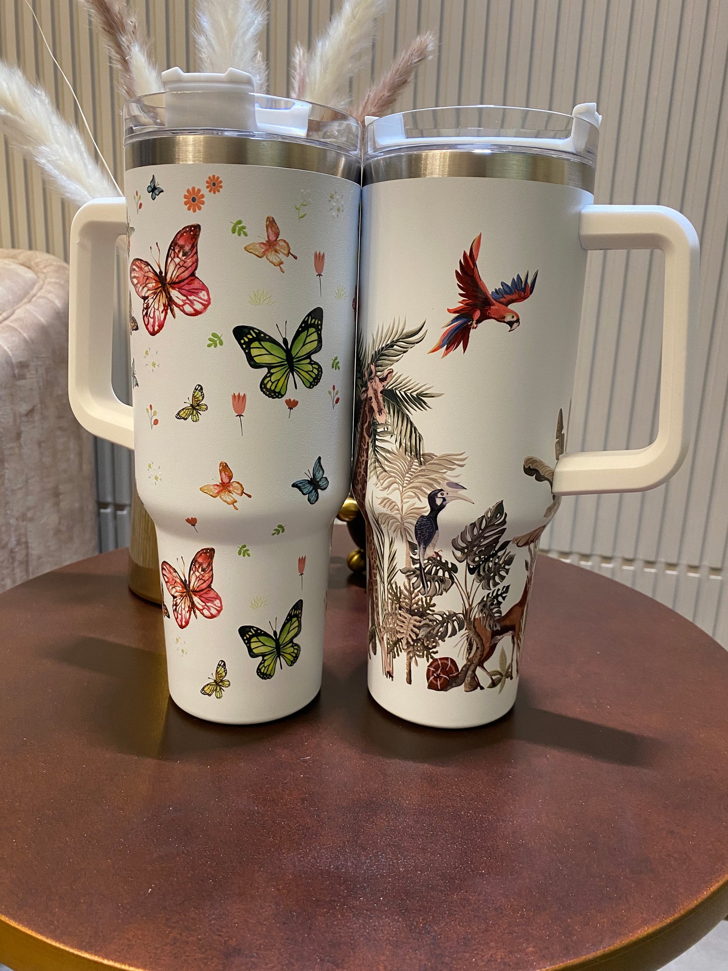 White Butterfly HydraFlex Bottle 1200 ML with Straw