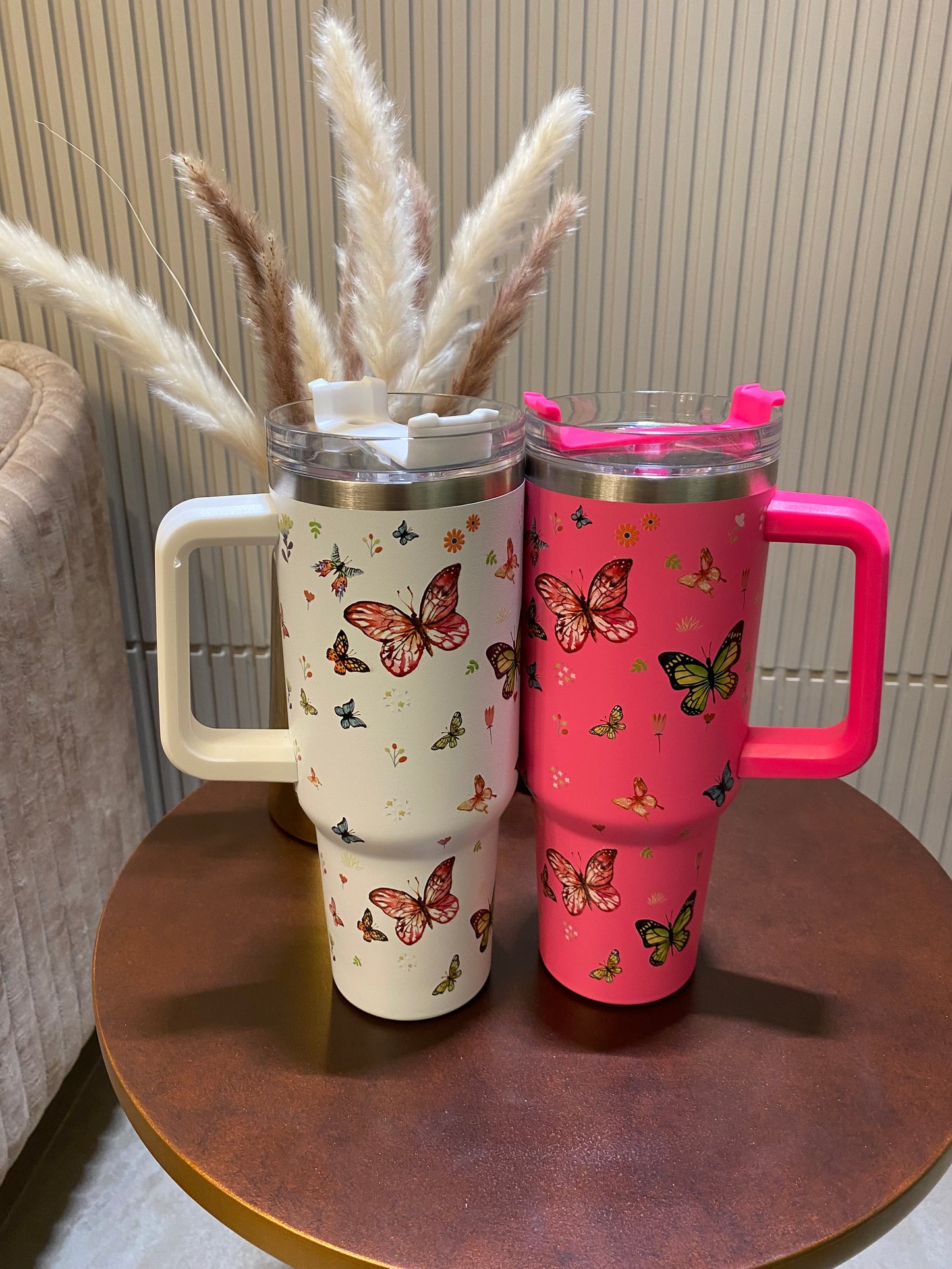 White Butterfly HydraFlex Bottle 1200 ML with Straw