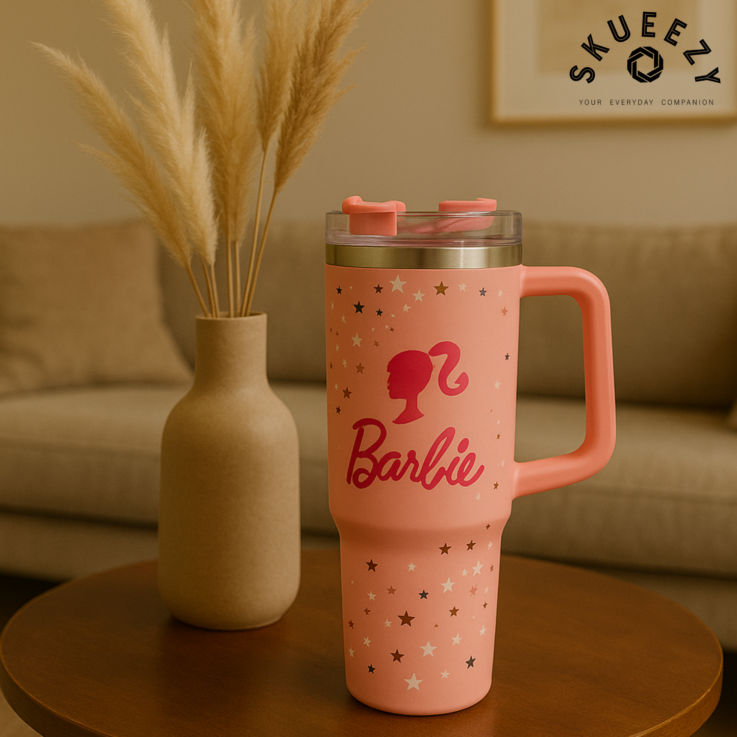Barbie HydraFlex Bottle 1200 ML with Straw