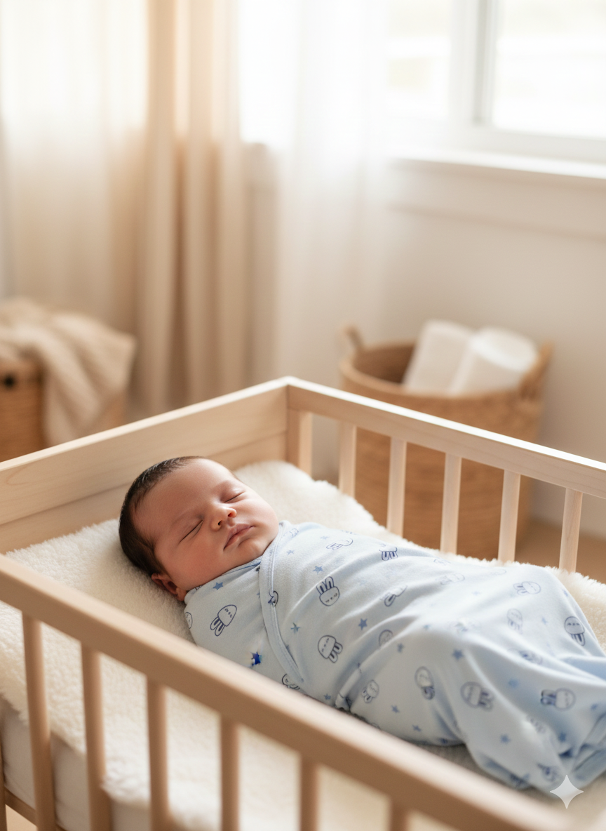 Tiny Letters Baby Swaddle