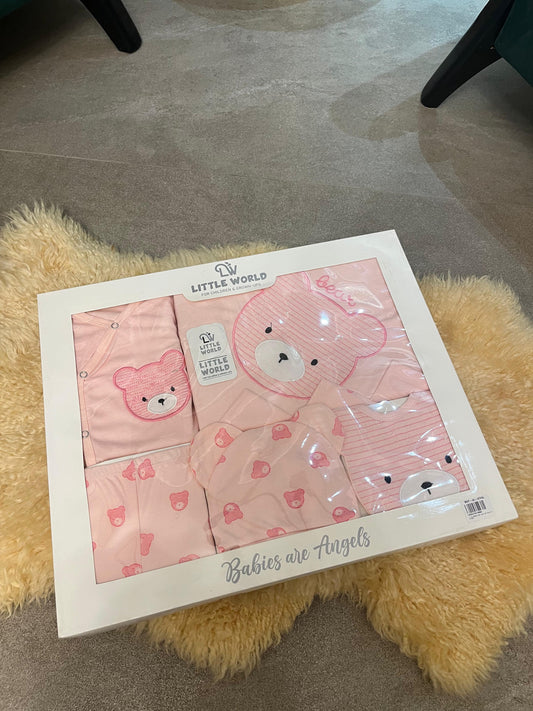 Pink Teddy Cuddle Gift Set of 10