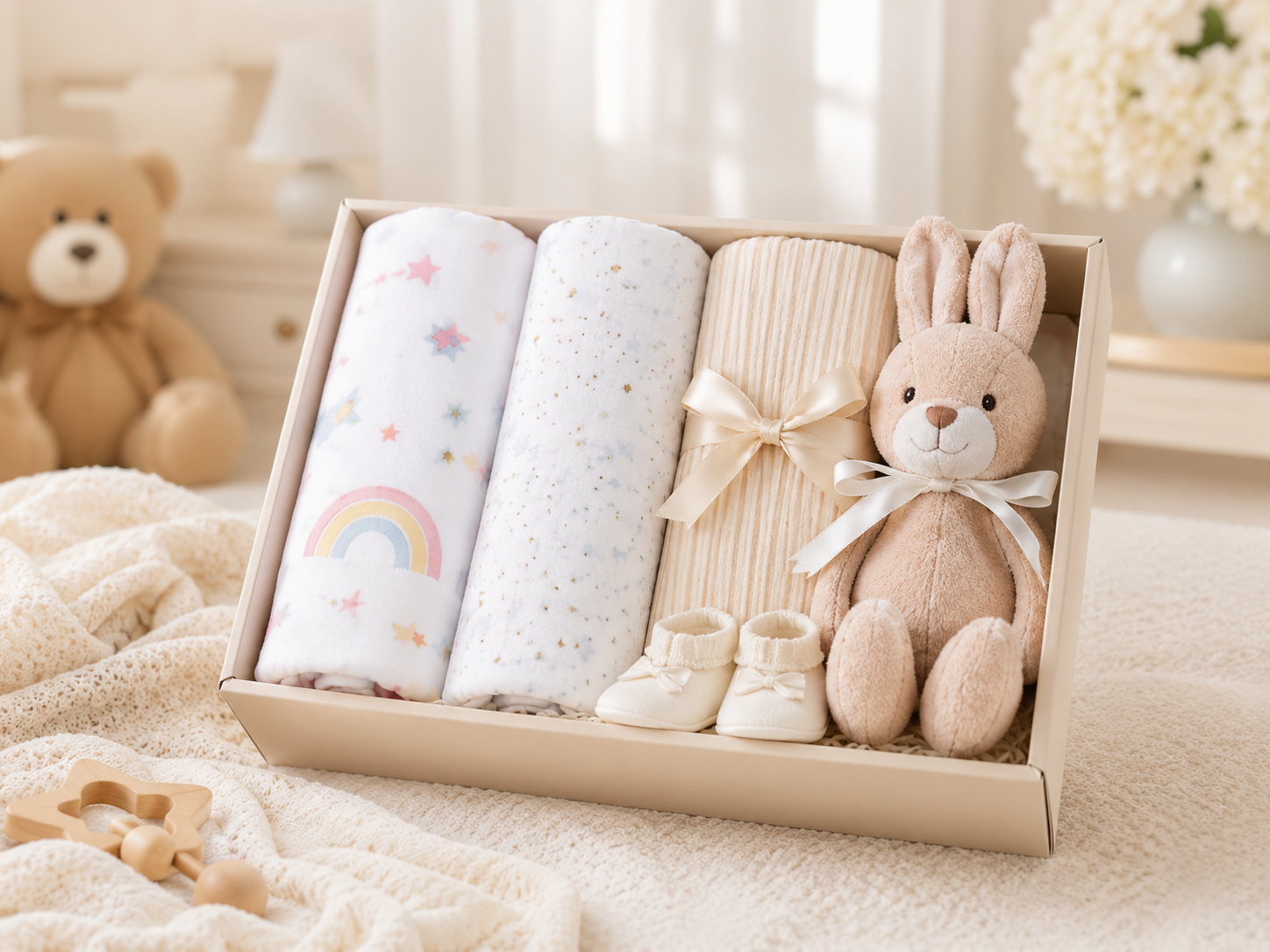 Newborn Essentials: Swaddles, Wrapping Sheets & Gift Sets