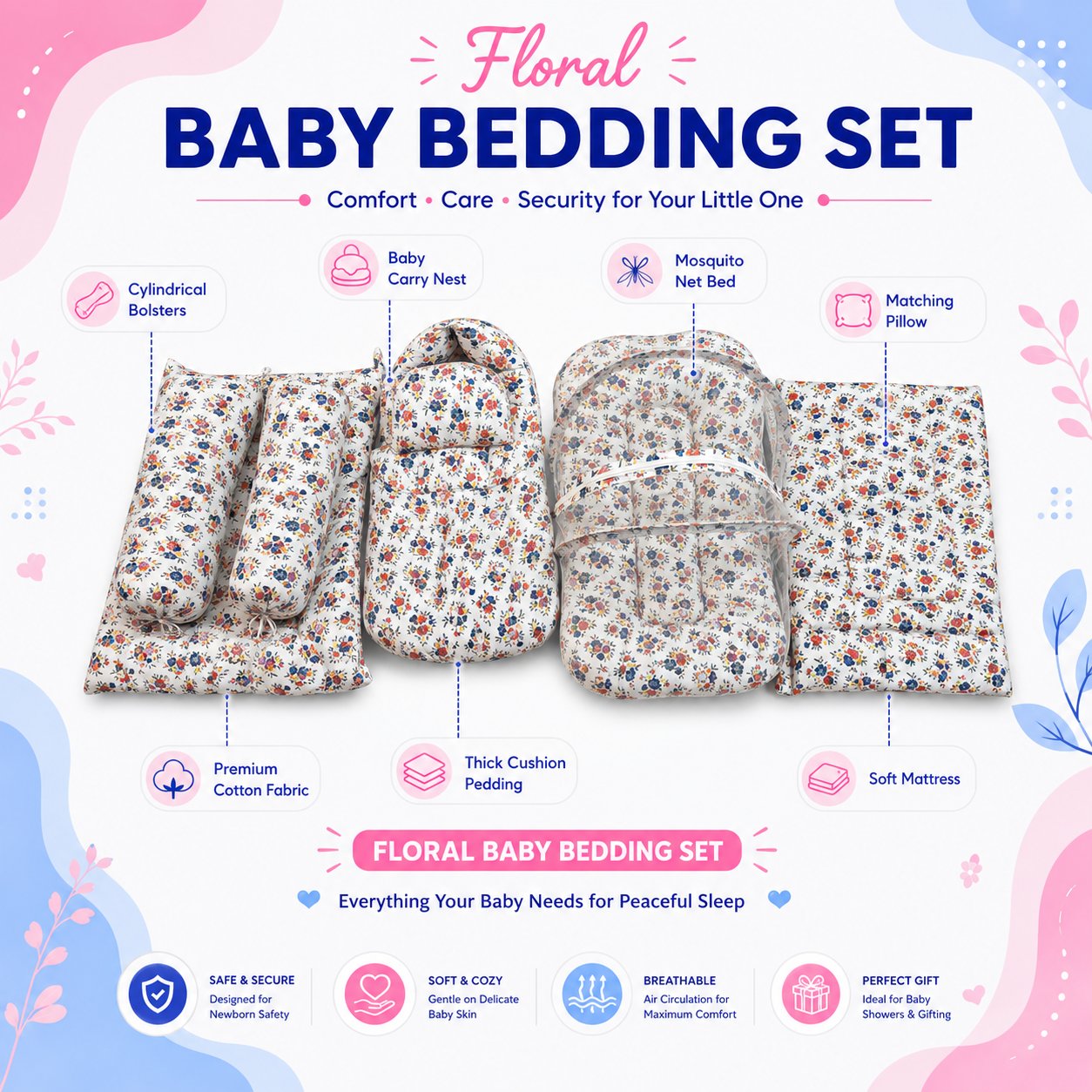 Floral Baby Bedding