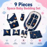 9 Pieces Space Baby Bedding Set