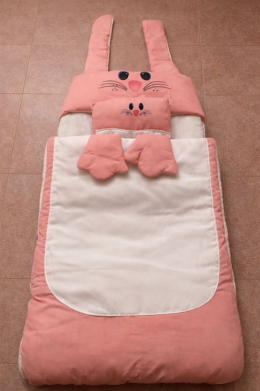 Cute Bunny Baby Sleeping Nest – 100% Soft Cotton
