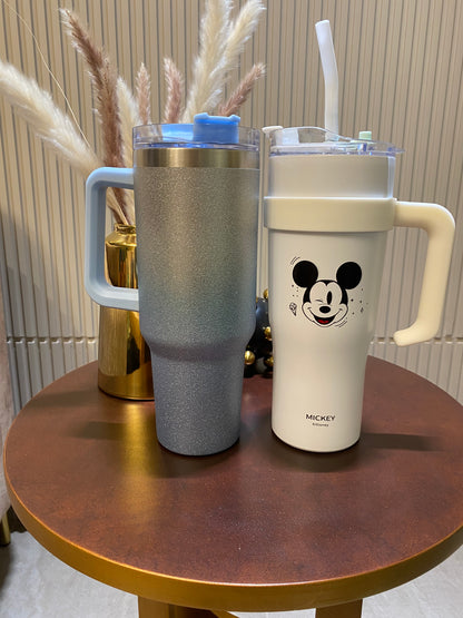 AquaBlast HydraFlex Bottle 1200 ML with Metal Straw