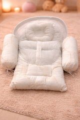 Premium Baby Nest Set – 4 Pcs (Net + Pillows)
