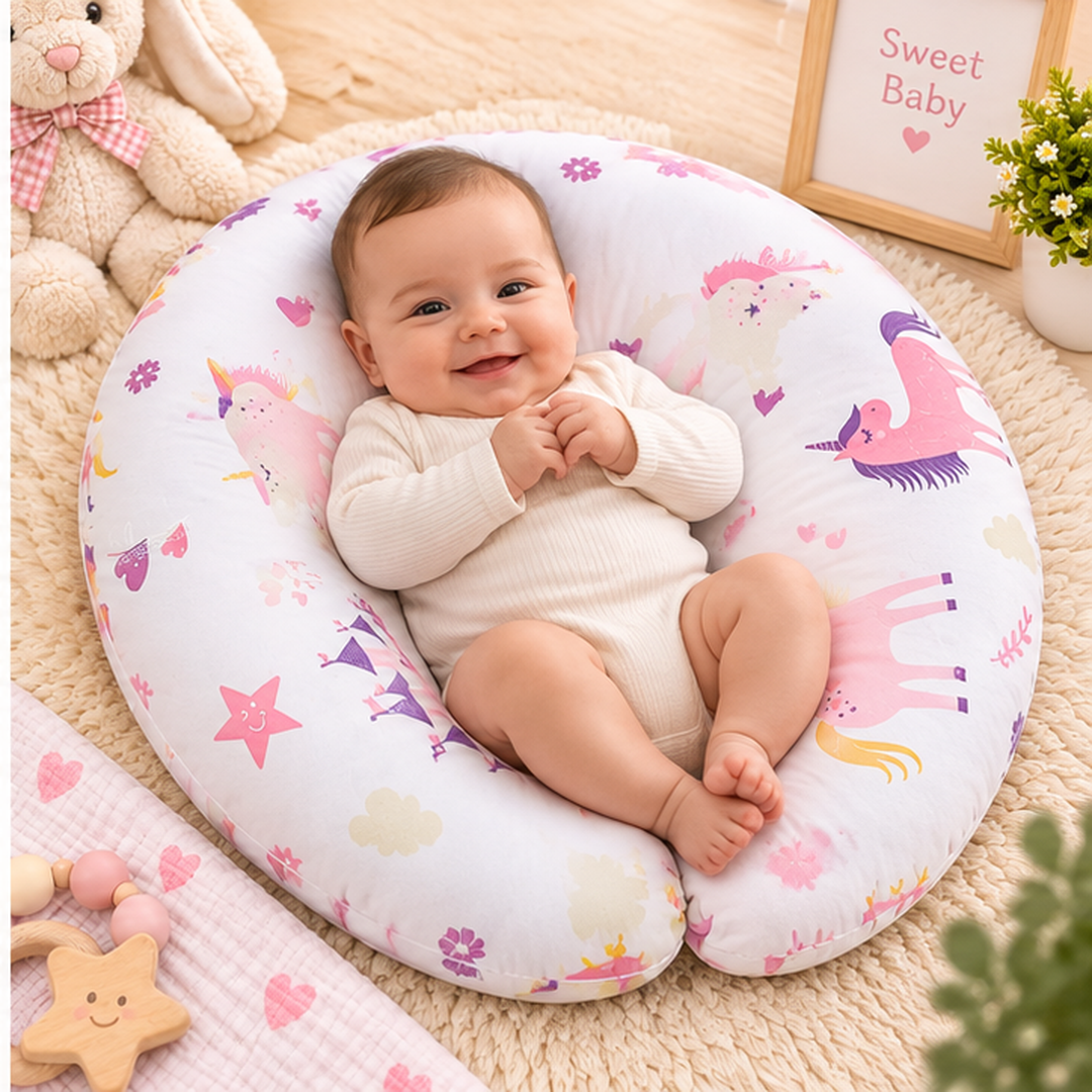 Skueezy Unicorn Print Baby Nursing & Feeding Pillow