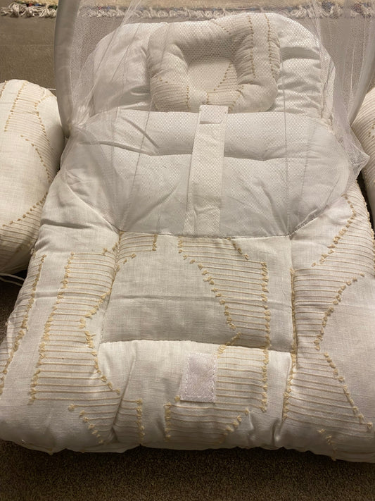 Premium Baby Nest Set – 4 Pcs (Net + Pillows)