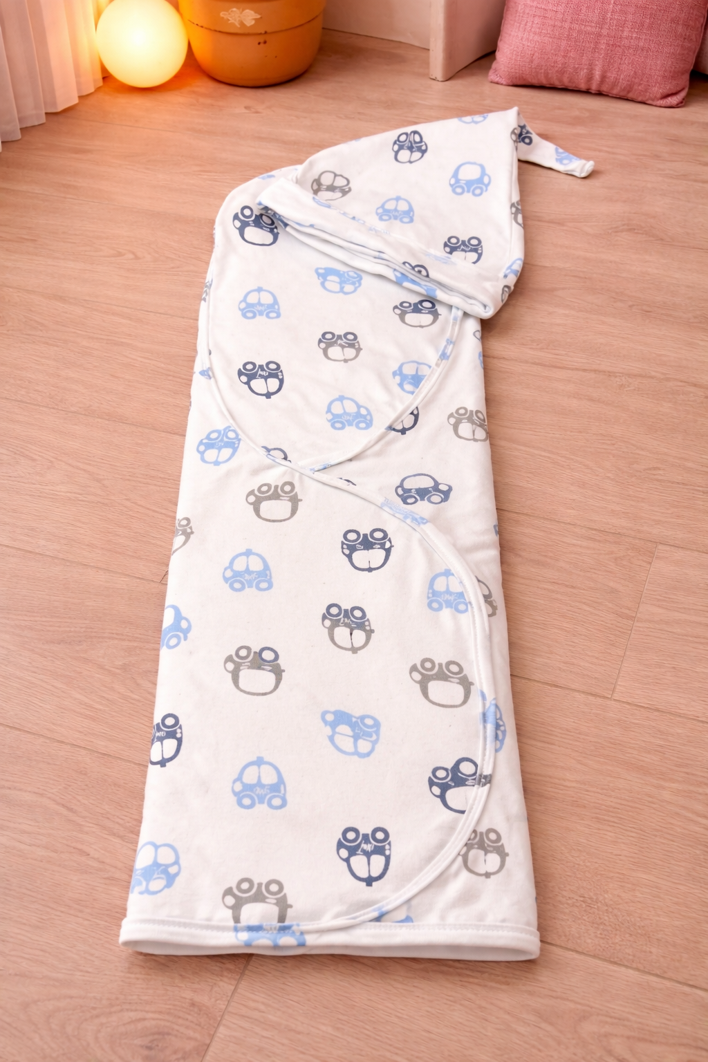 Cute Car & Cartoon Baby Swaddle Set
